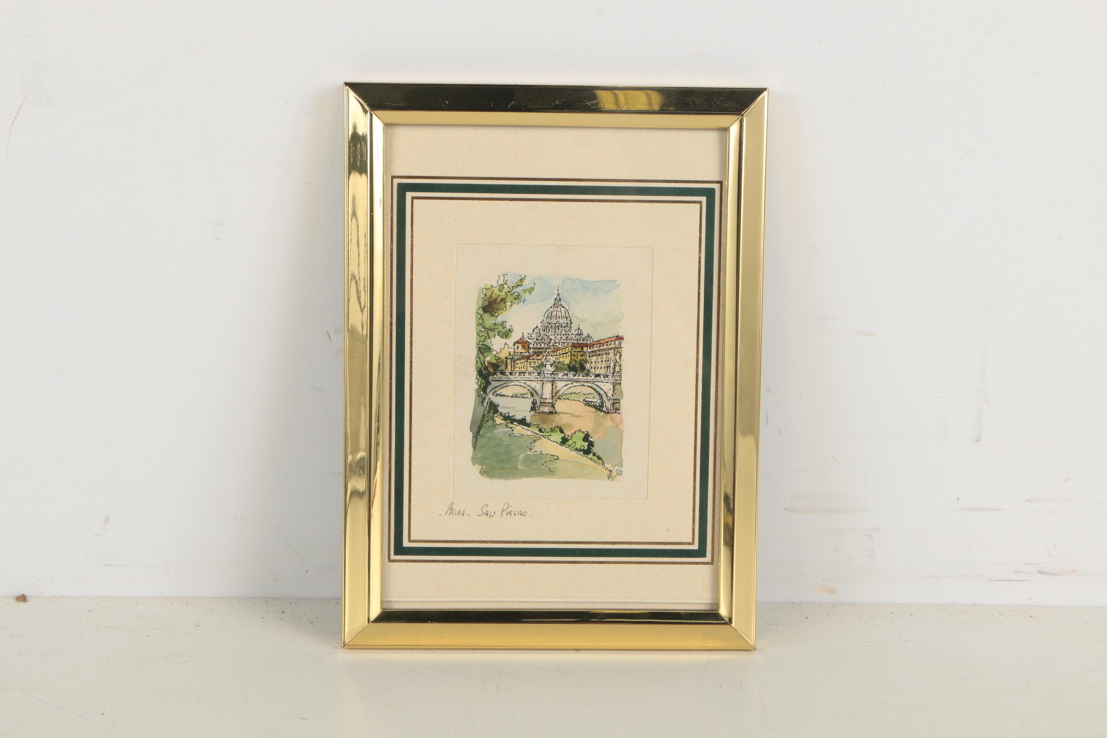 Collection of Hand Colored Lithographs