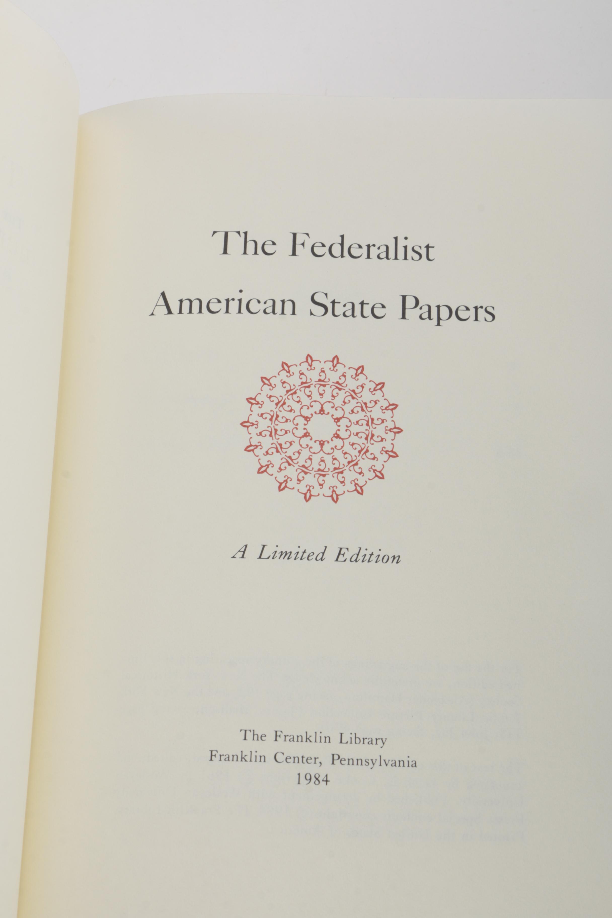 Franklin Library Leatherbound American History and Politics