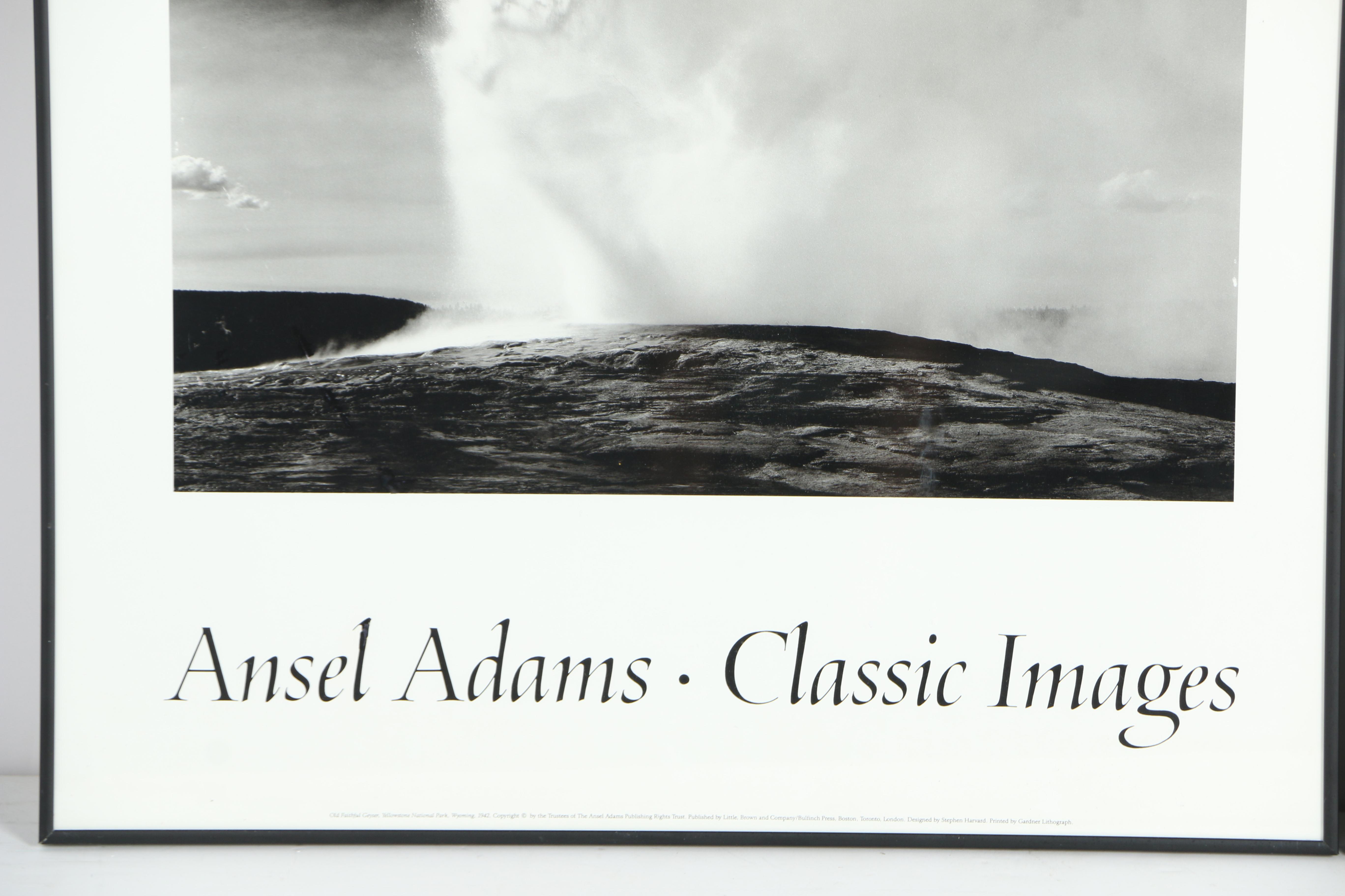 Offset Lithographs After Ansel Adams' "Old Faithful" and "Monolith"