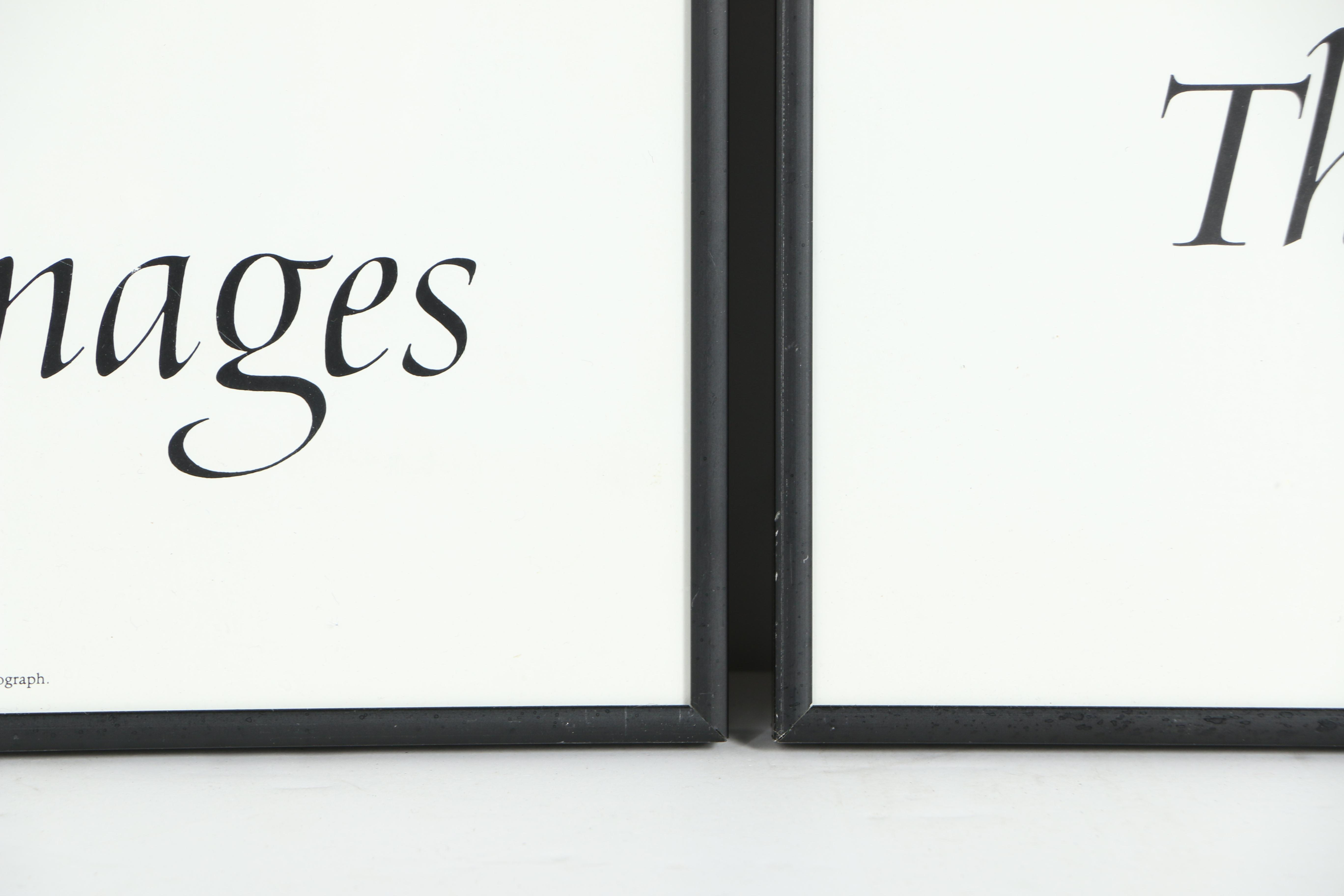 Offset Lithographs After Ansel Adams' "Old Faithful" and "Monolith"