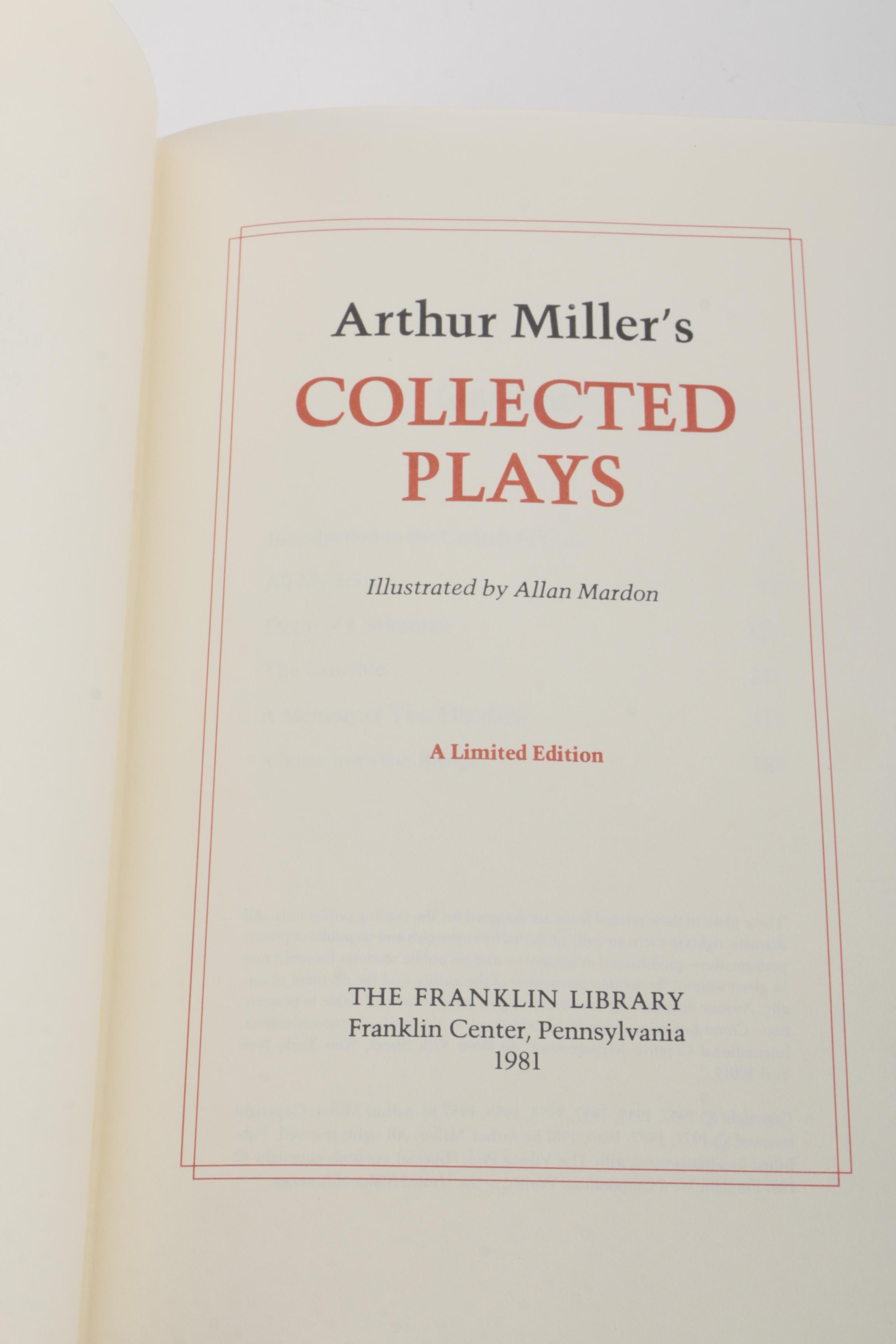 Franklin Library Editions of Plays
