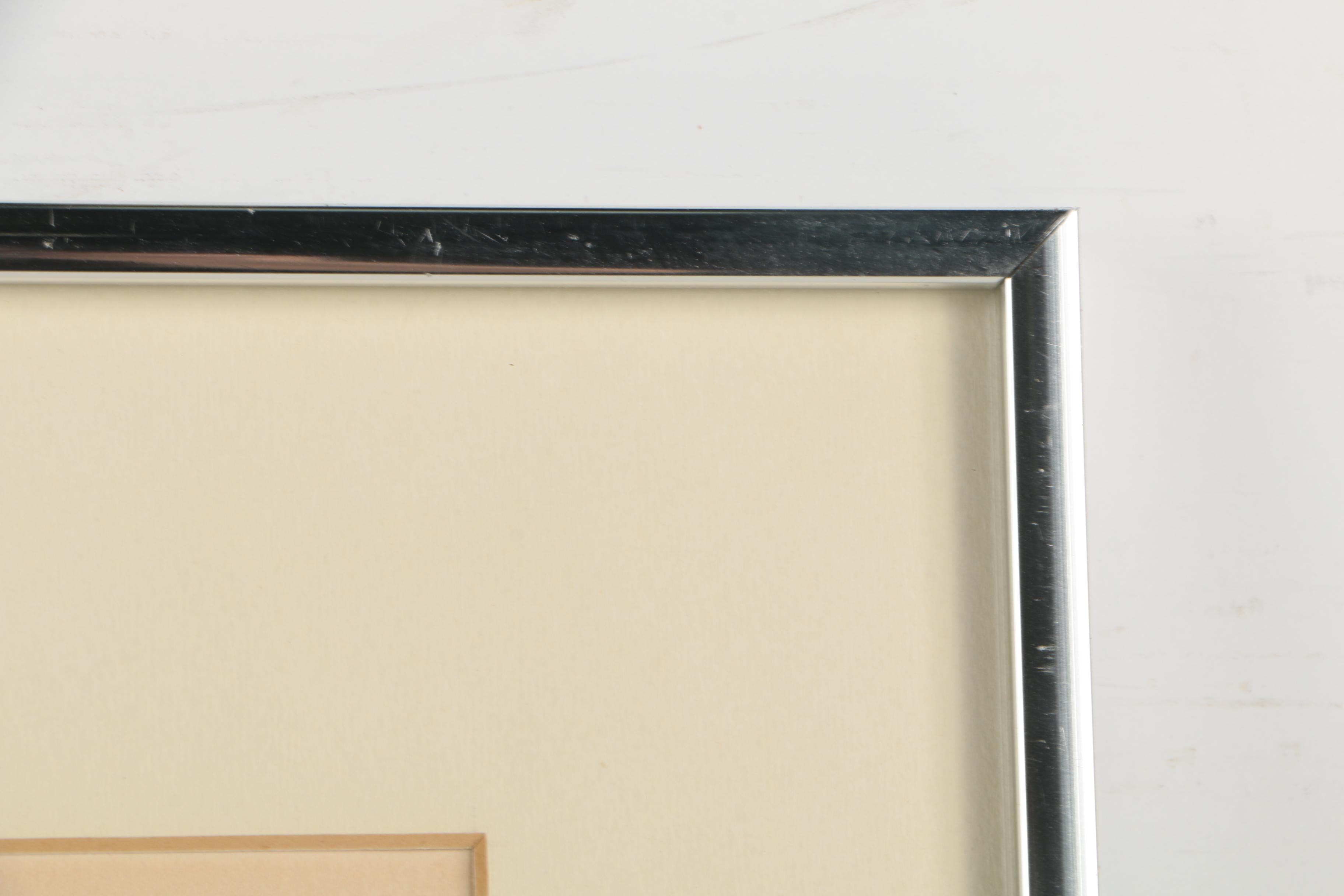 Martha Slaymaker 1974 Artist's Proof Collagraph "Yanabito"