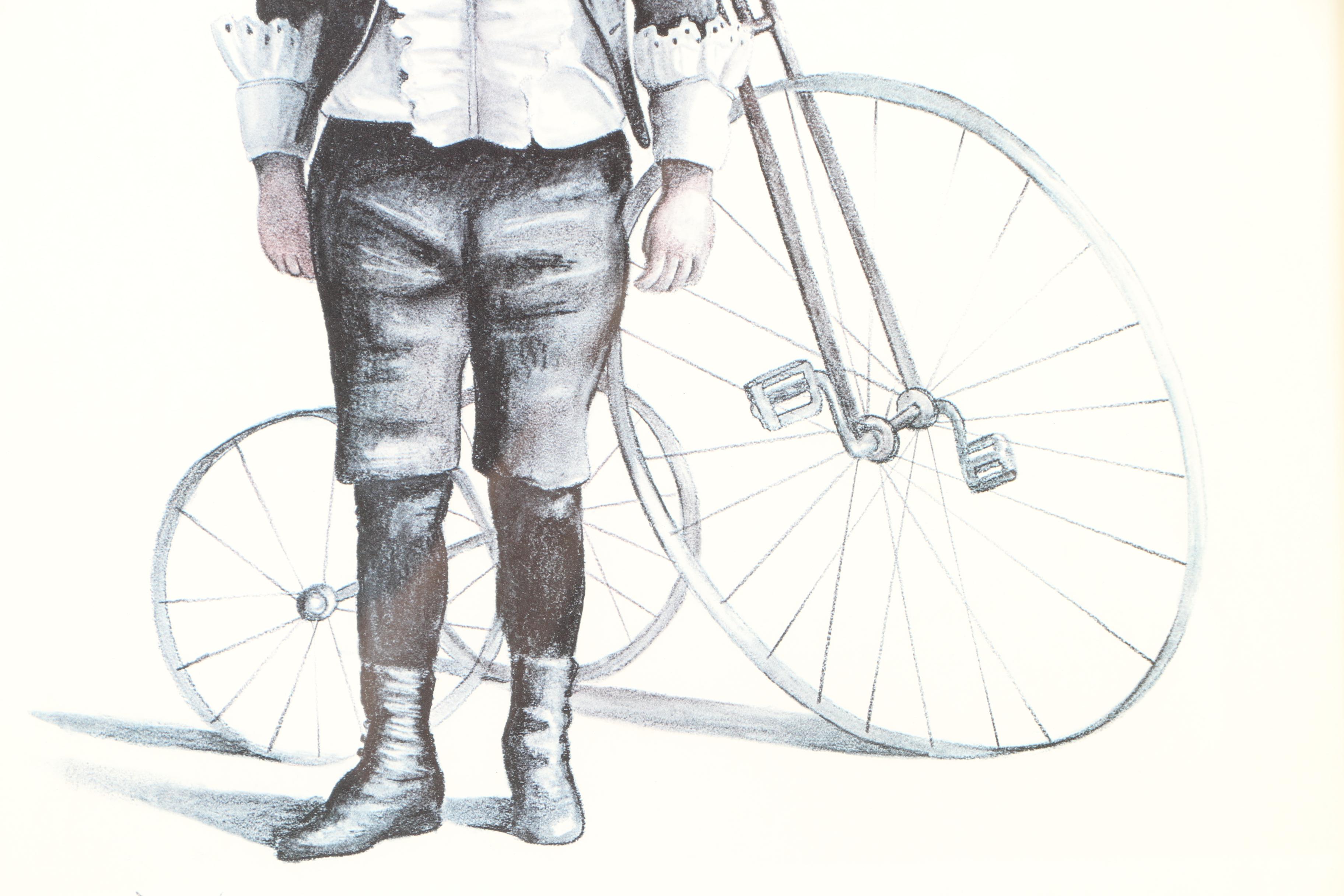 Offset Lithograph After Jeanne Thompson's Drawing of a Boy