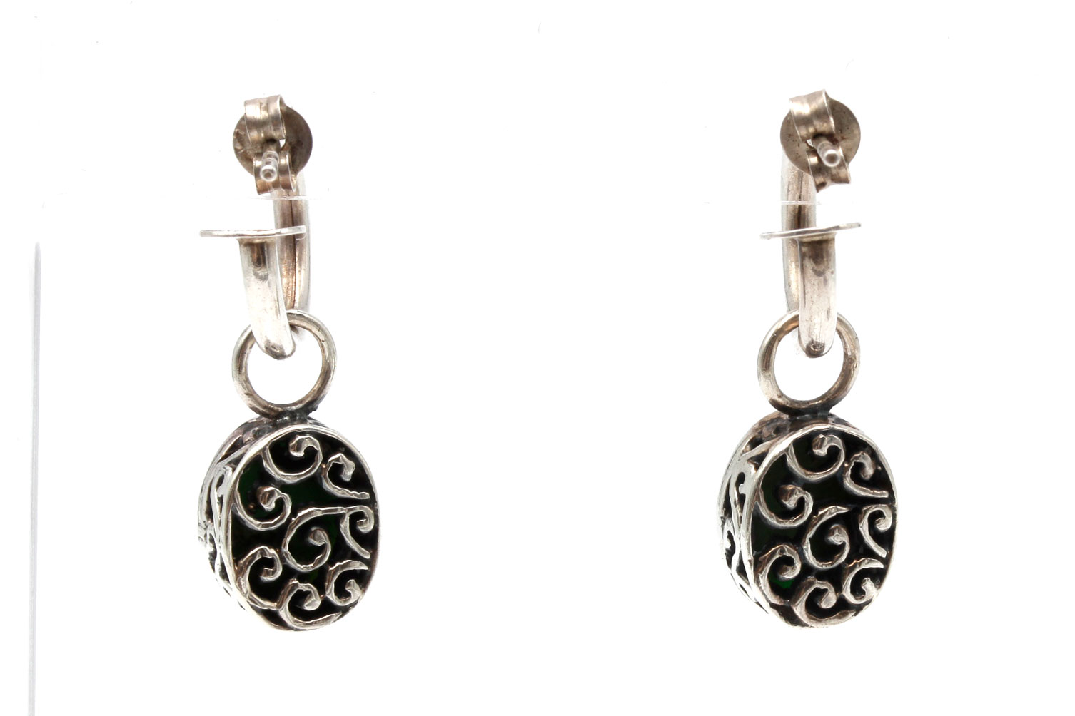 Sterling Silver Multi-Stone Earrings