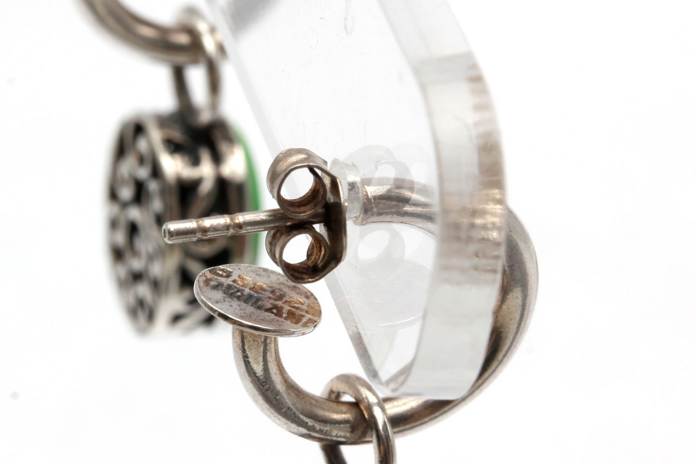 Sterling Silver Multi-Stone Earrings