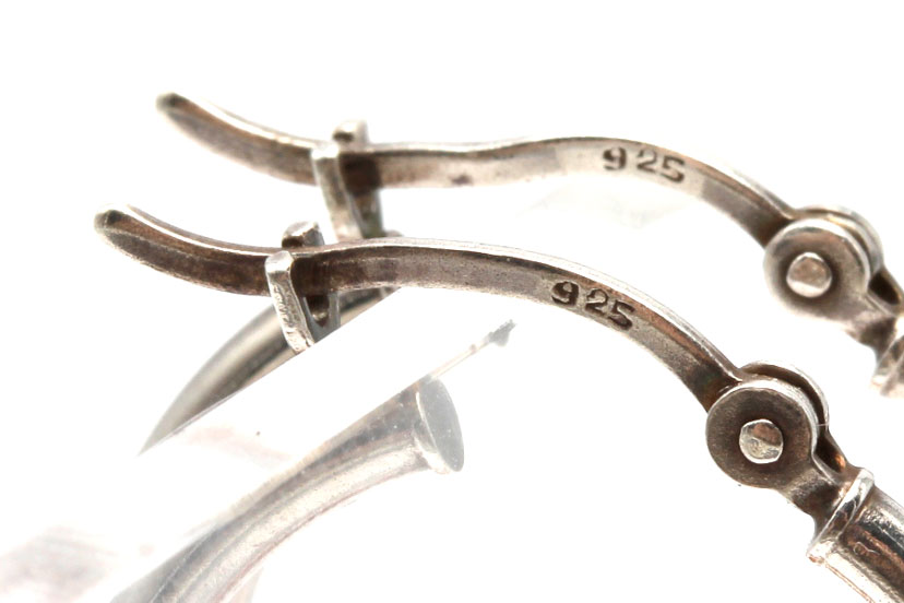 Sterling Silver Carnelian and Multi-Stone Dangle Earrings