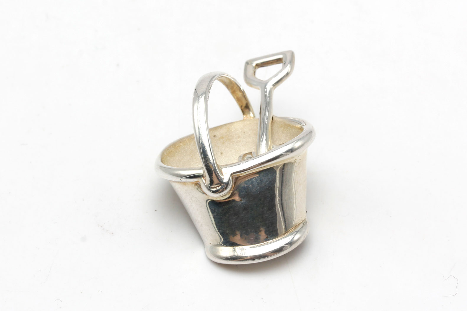 Tiffany & Co. Sterling Silver Pail and Shovel Pin