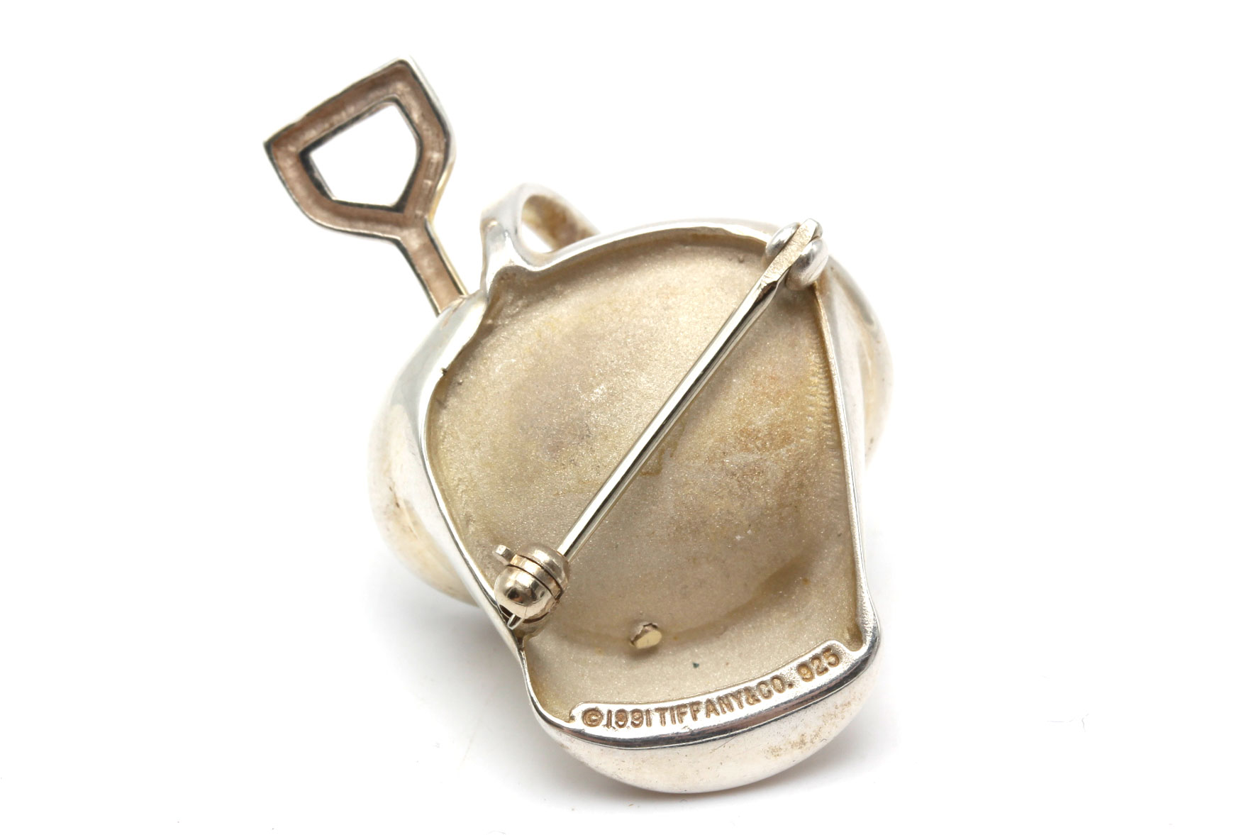 Tiffany & Co. Sterling Silver Pail and Shovel Pin