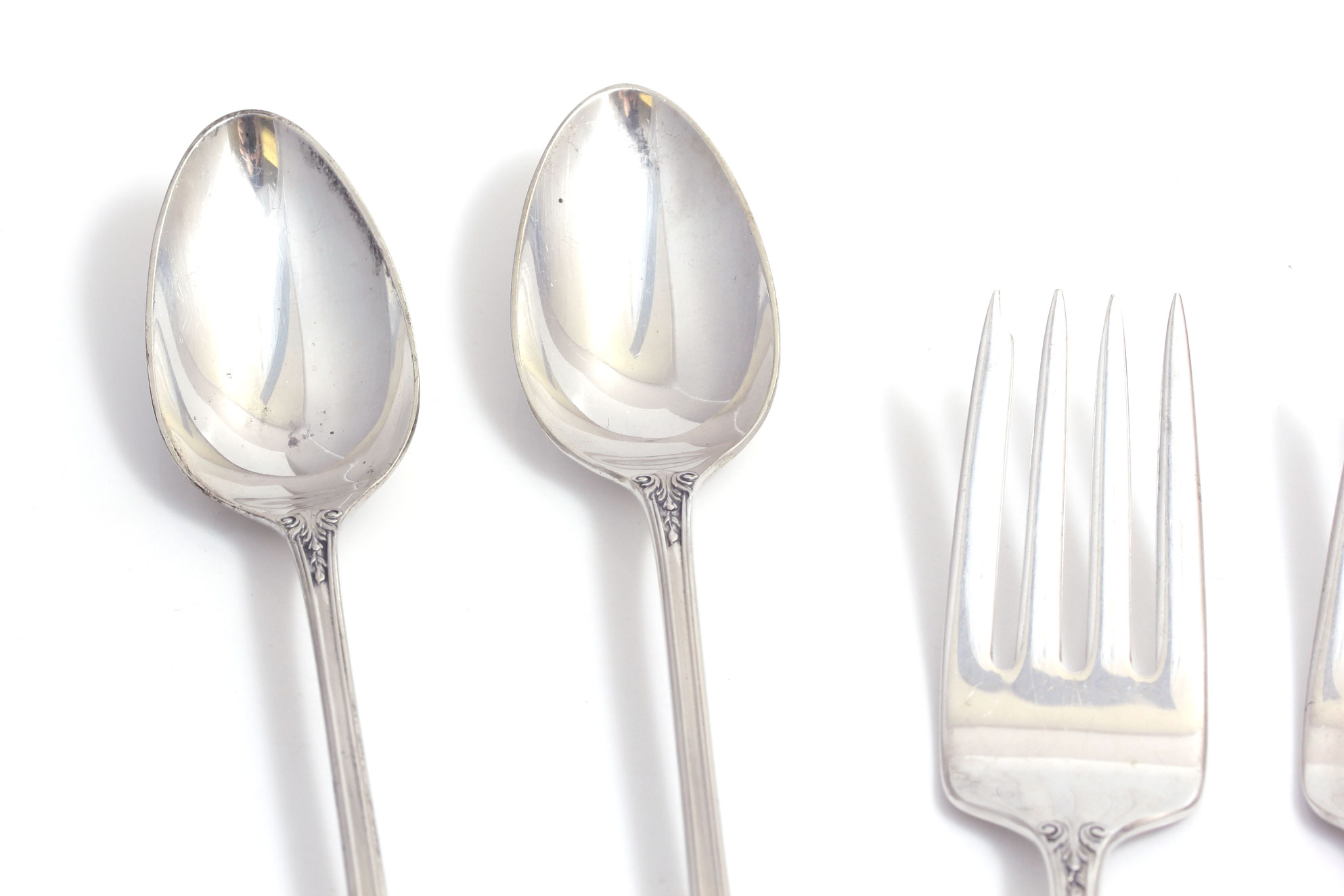 Wallace Sterling Silver "Rose Point" Flatware