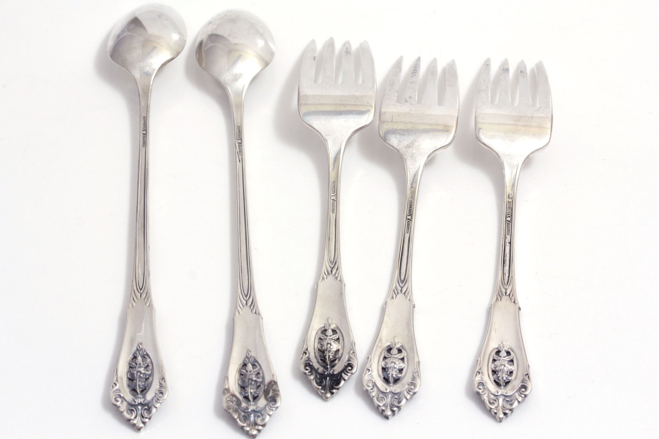 Wallace Sterling Silver "Rose Point" Flatware