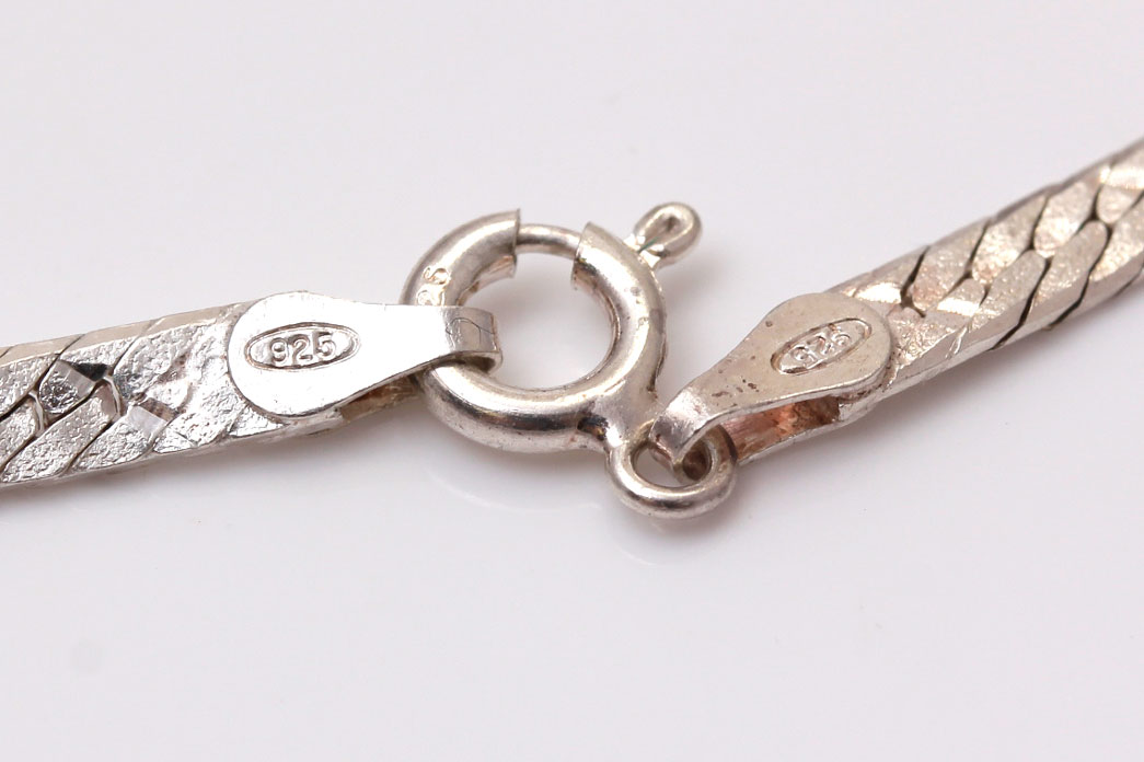 Sterling Silver Chain Necklace and Bracelet