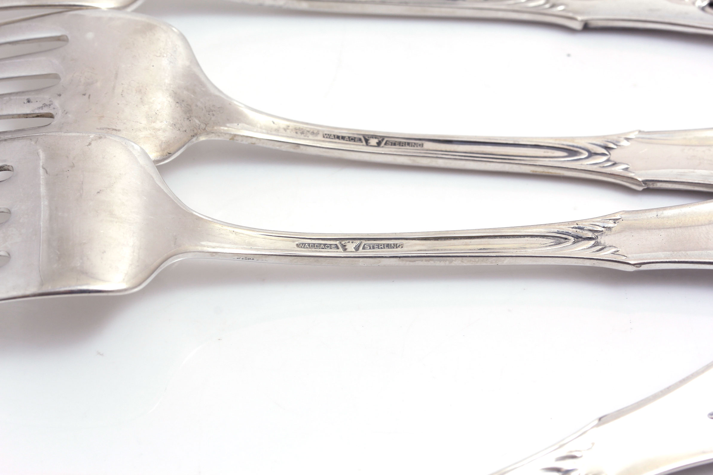 Wallace Sterling Silver "Rose Point" Flatware