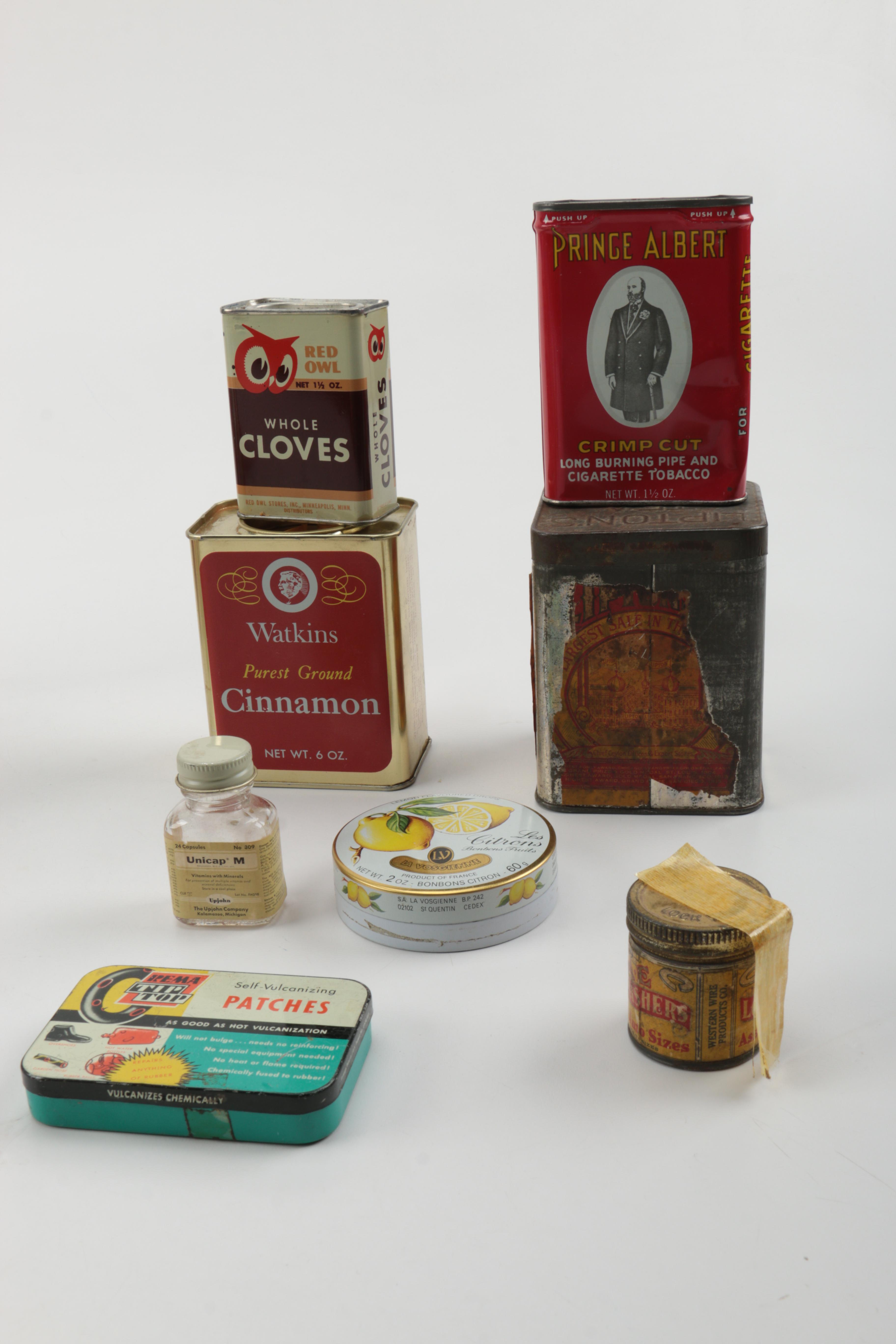 Vintage Containers Featuring Cracker Jack and Birds Eye