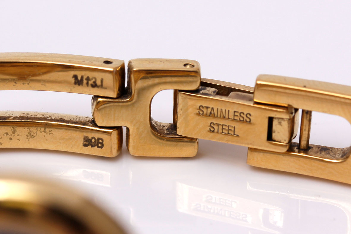 Movado Gold Plated Diamond Accented Watch