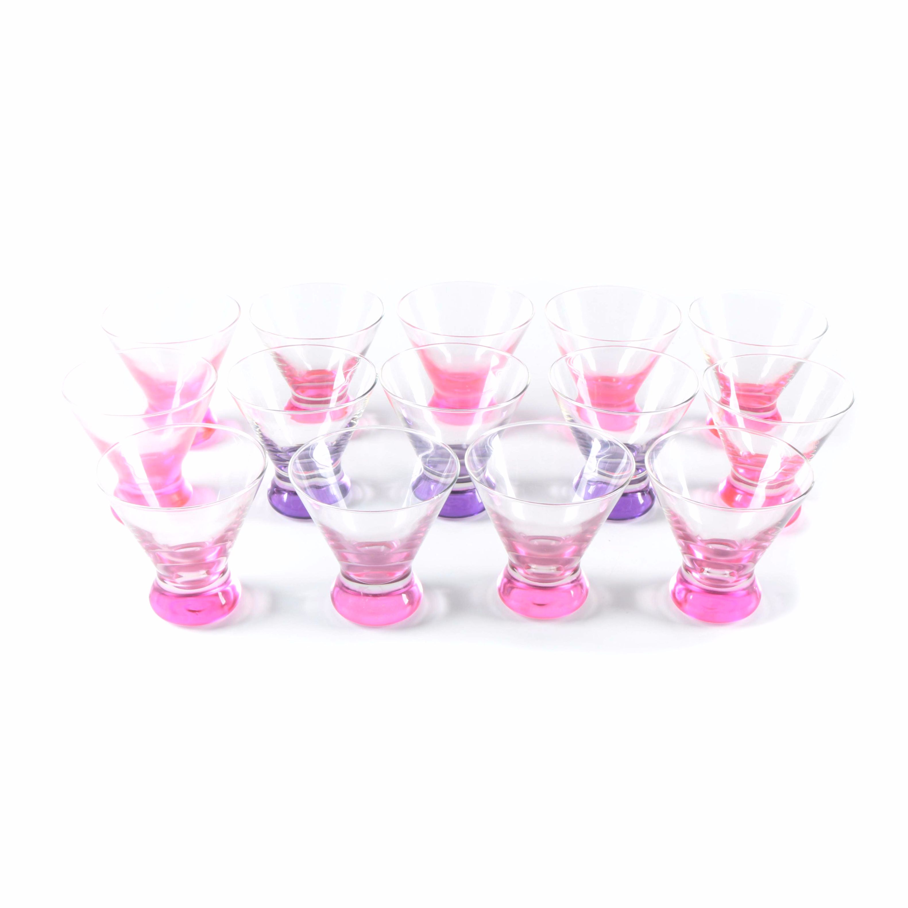 Pink and Purple Shot Glasses