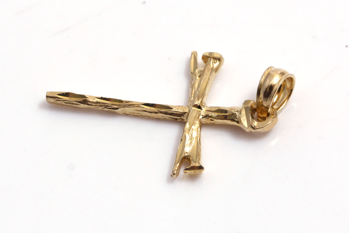 14K Yellow Gold Cross Pendant