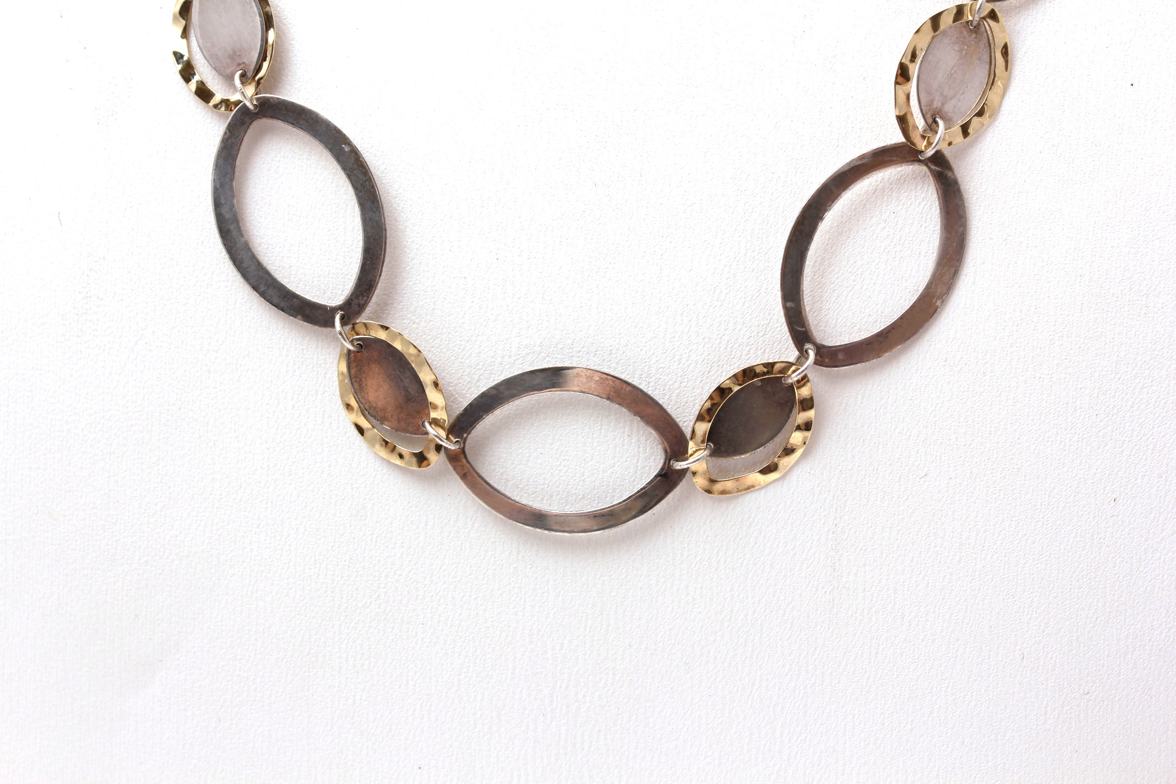 Sterling Silver 14K Gold Accented Necklace