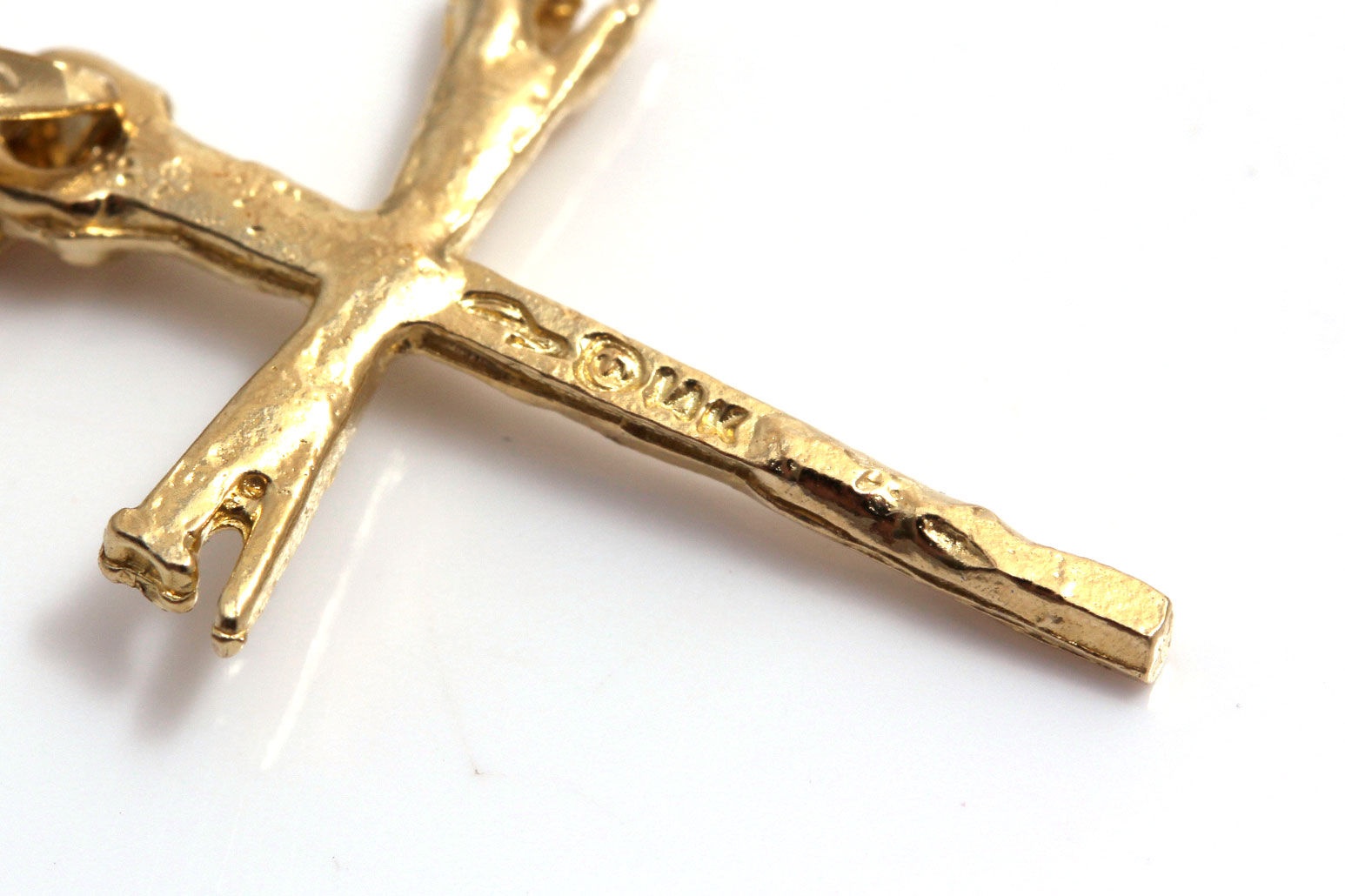 14K Yellow Gold Cross Pendant