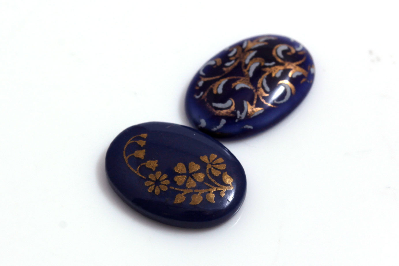 Limoges Hand Painted Cabochons