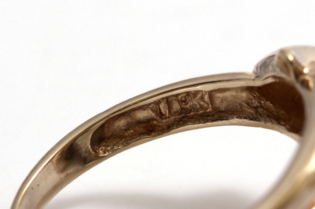10K Tri-Gold Dolphin Ring