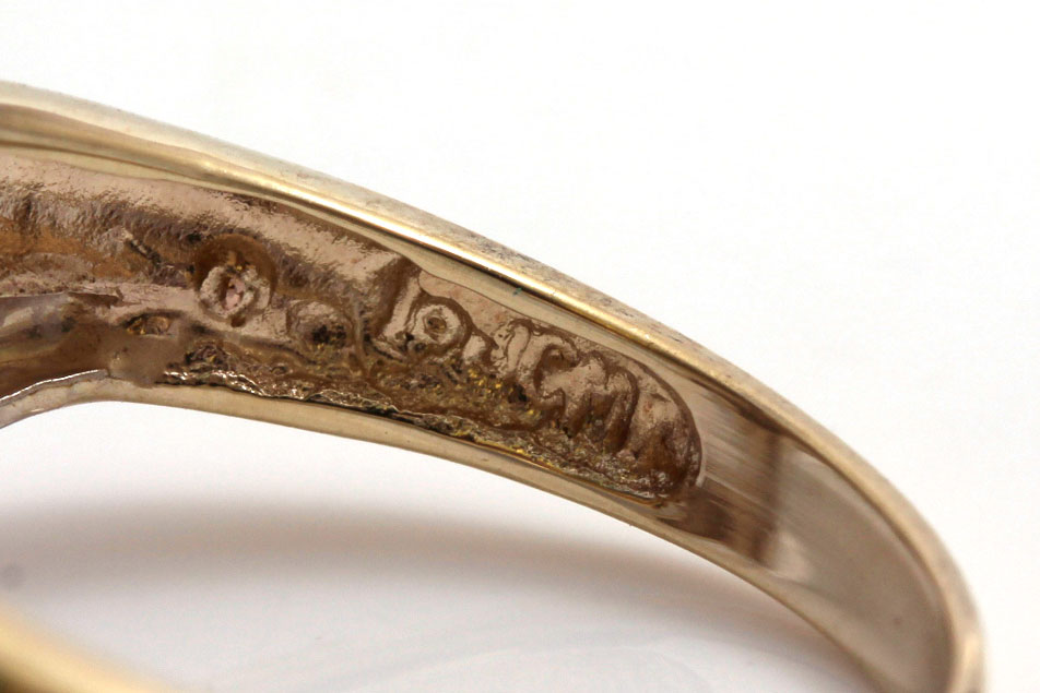 10K Tri-Gold Dolphin Ring