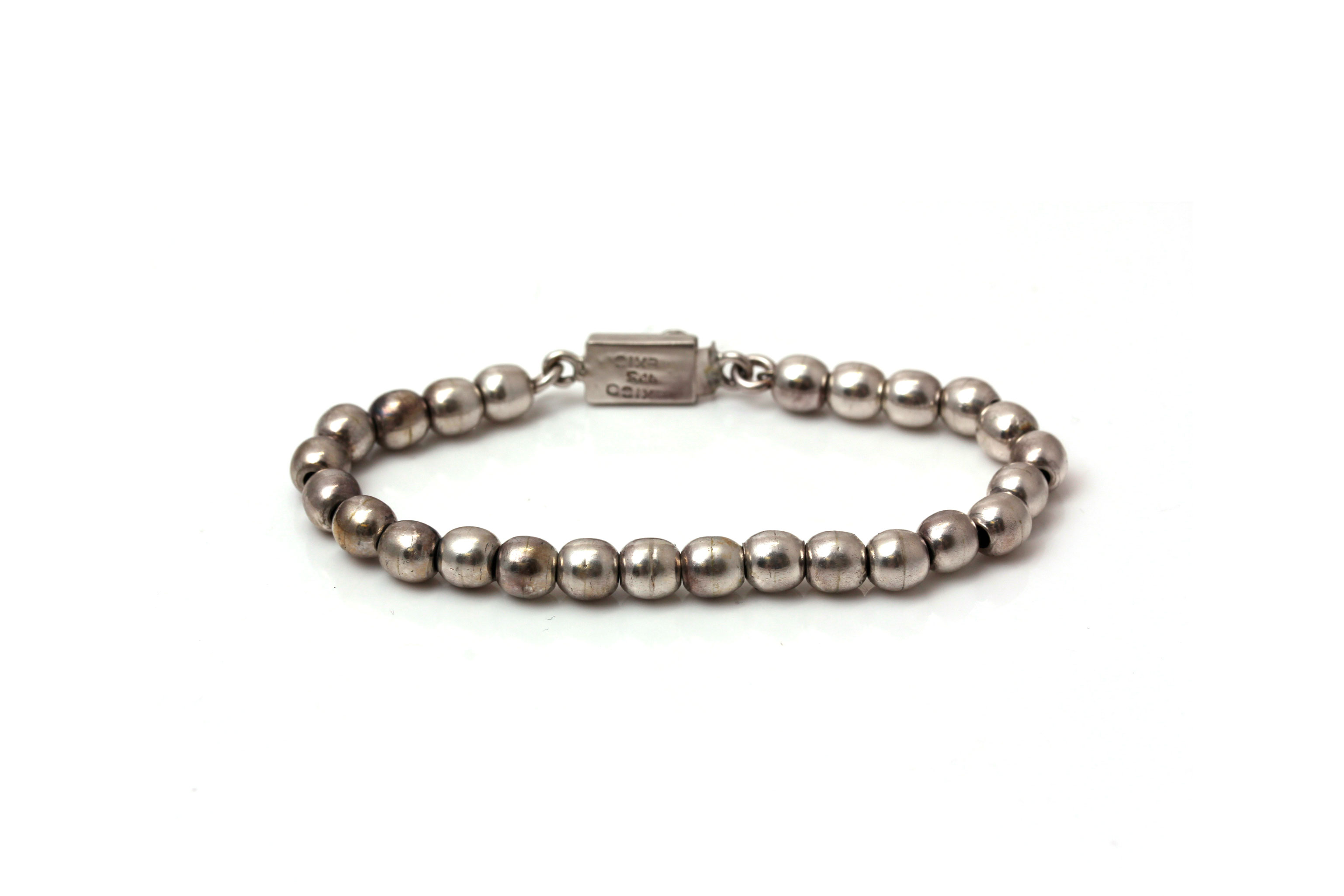 Sterling Silver Beaded Bracelet