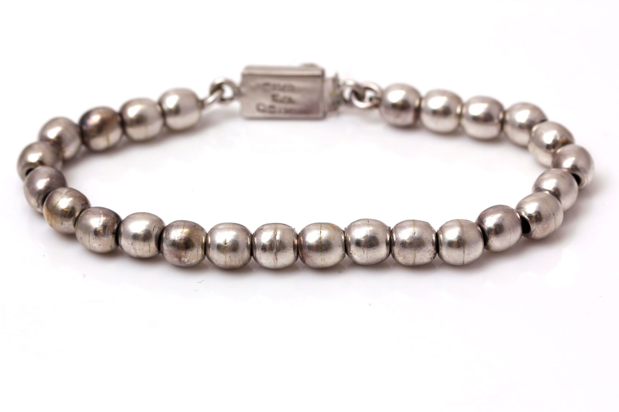 Sterling Silver Beaded Bracelet