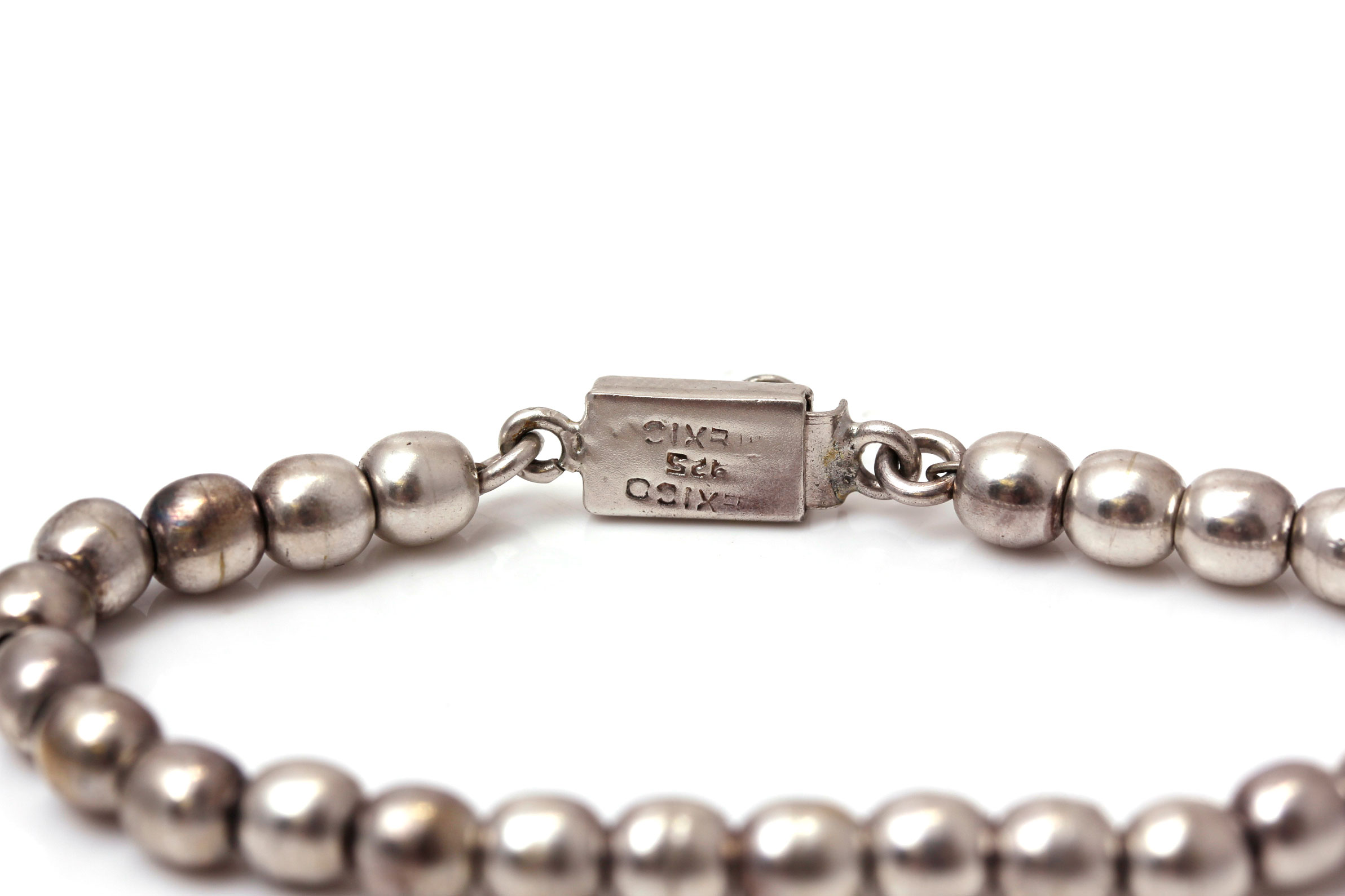 Sterling Silver Beaded Bracelet