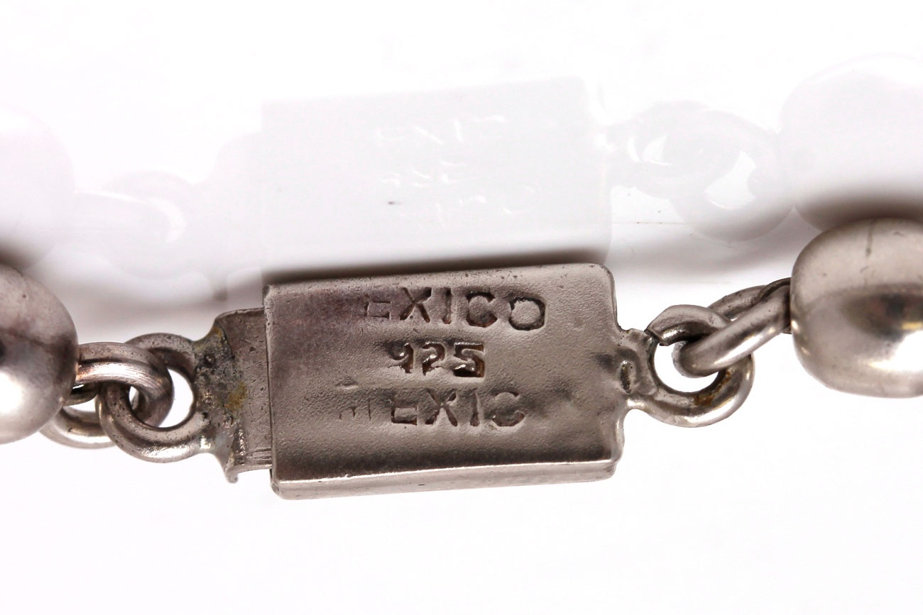 Sterling Silver Beaded Bracelet