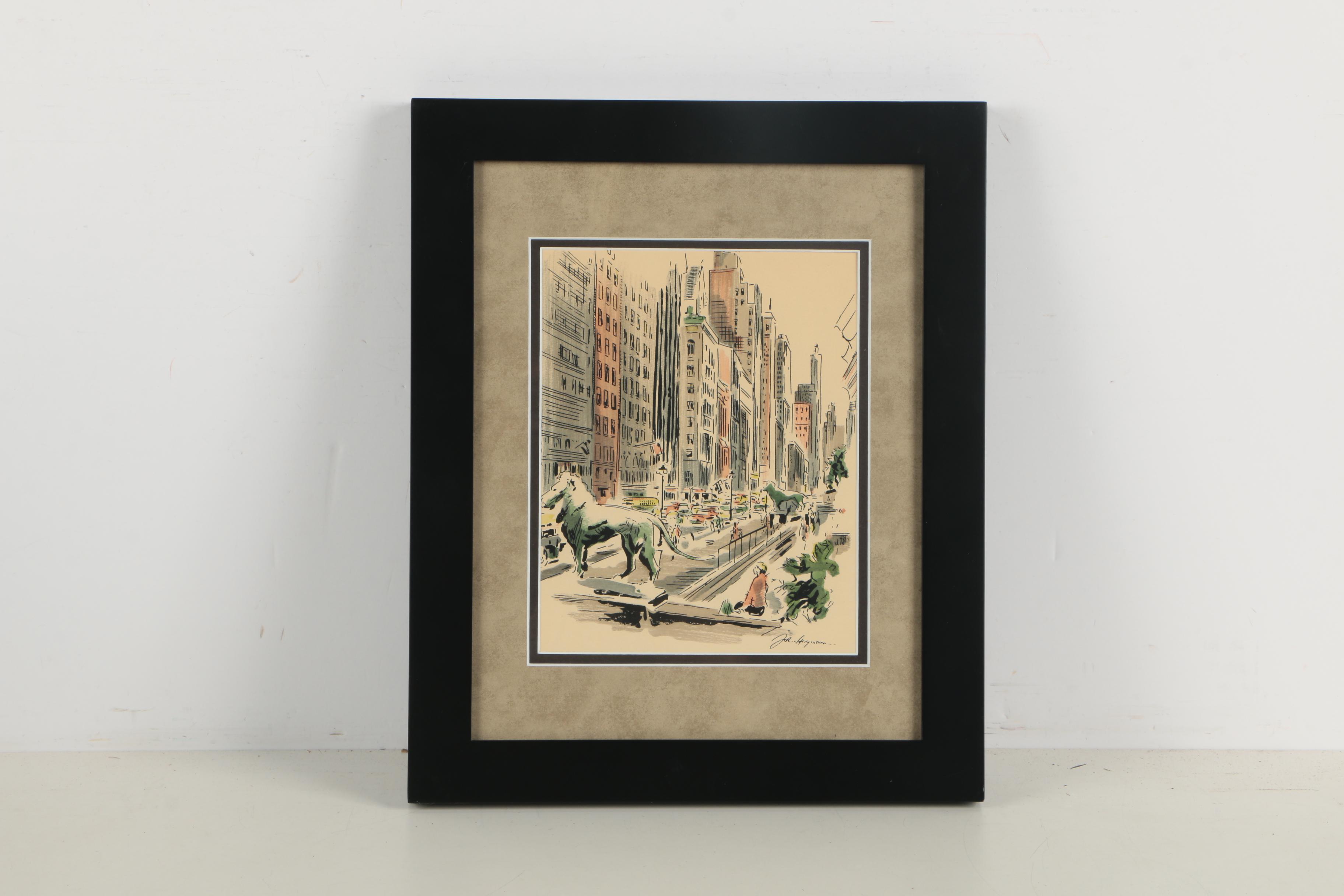 John Hoyman Watercolor Paintings on Paper