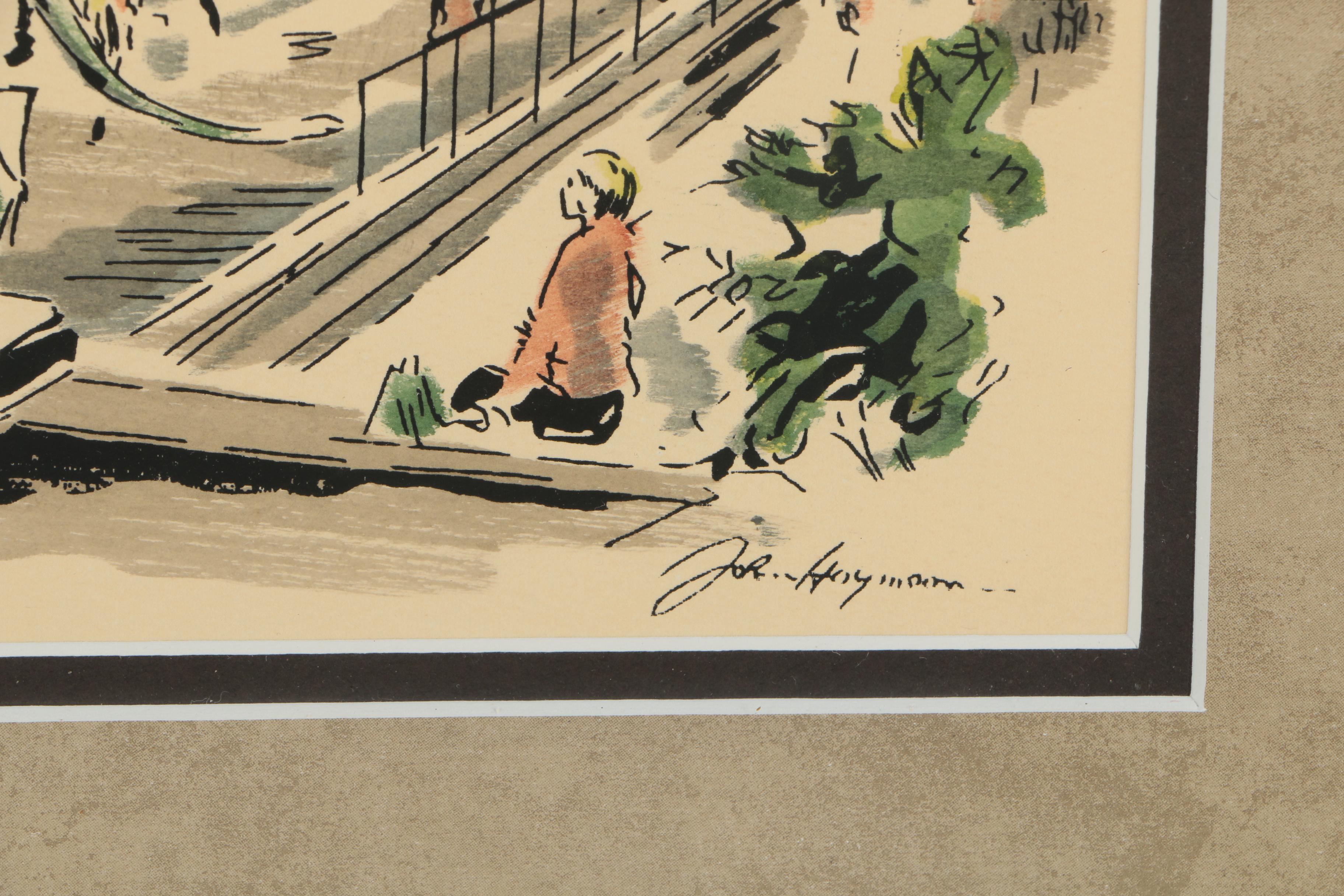 John Hoyman Watercolor Paintings on Paper