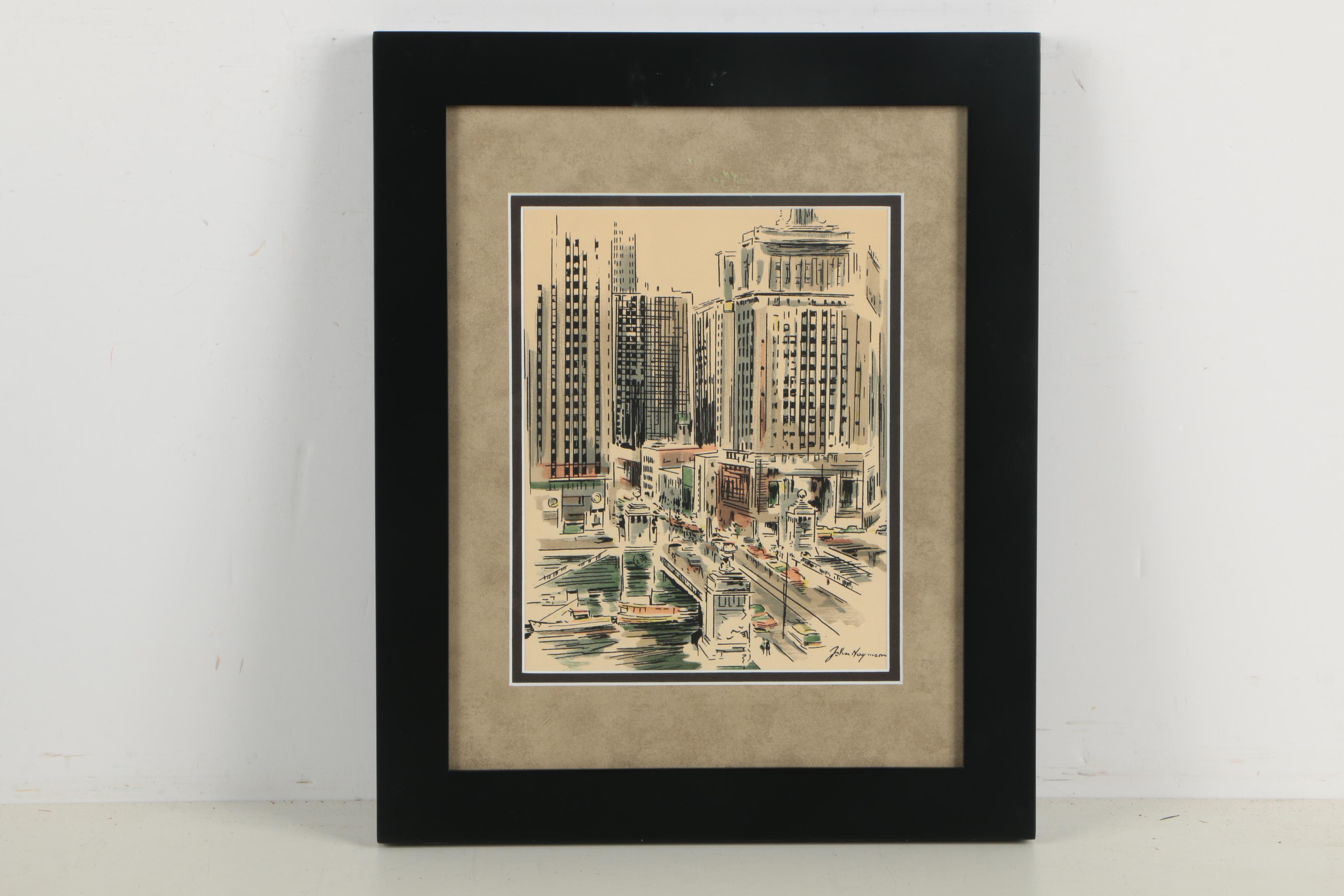 John Hoyman Watercolor Paintings on Paper