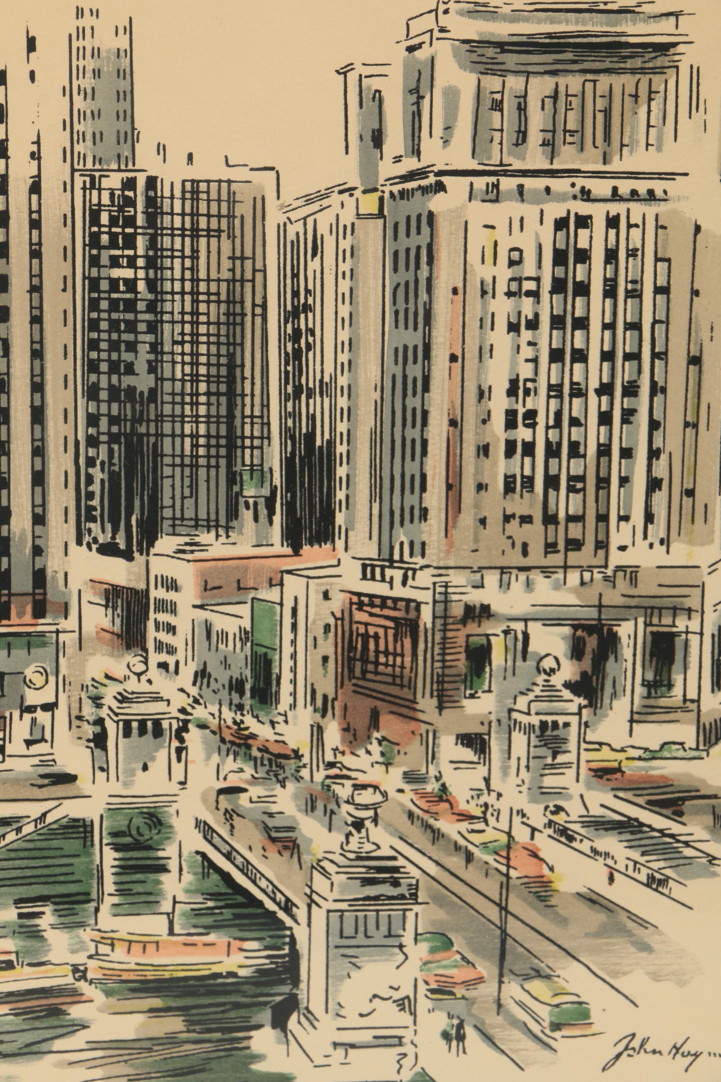 John Hoyman Watercolor Paintings on Paper