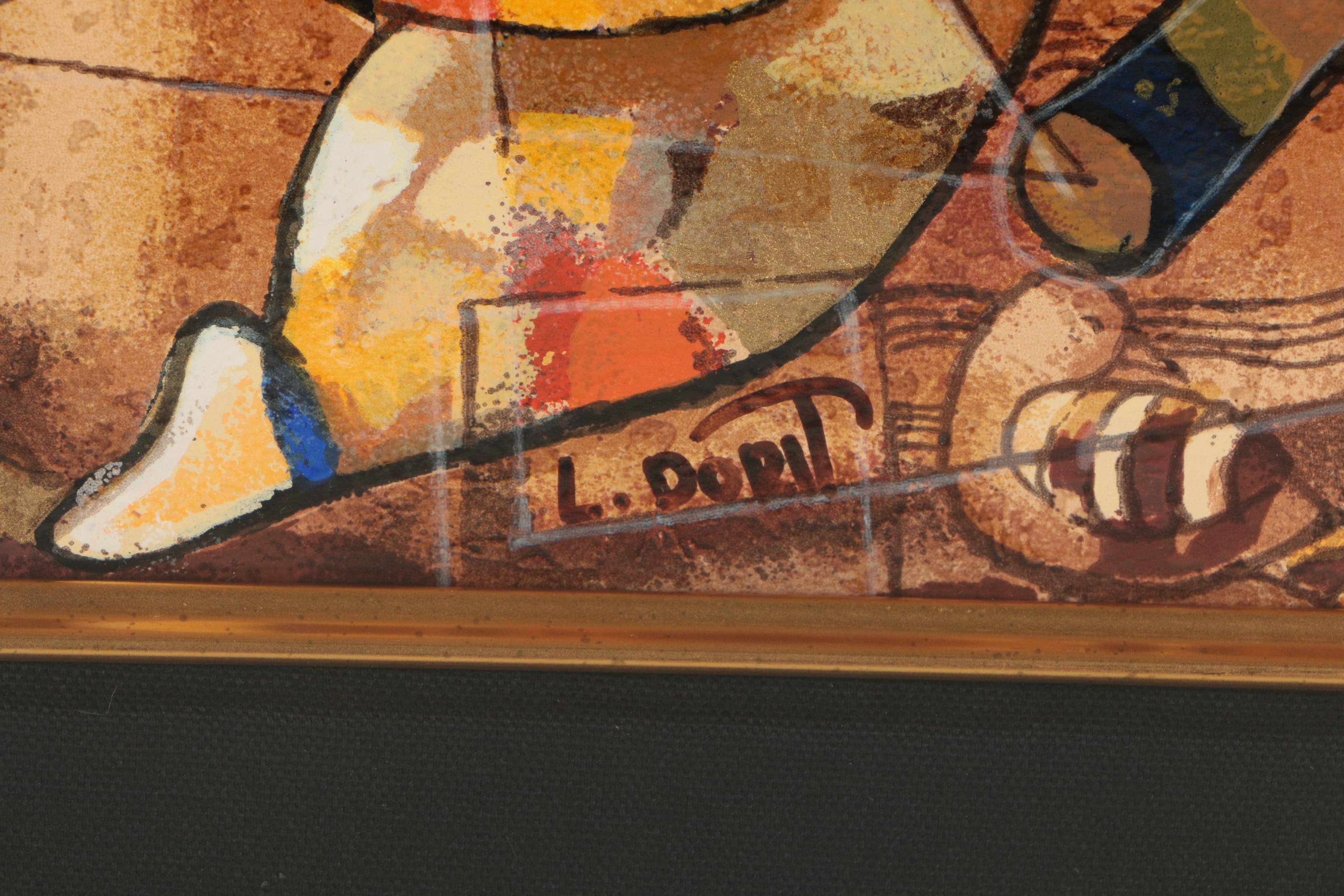 Dorit Levi Serigraph "Musical Interlude"