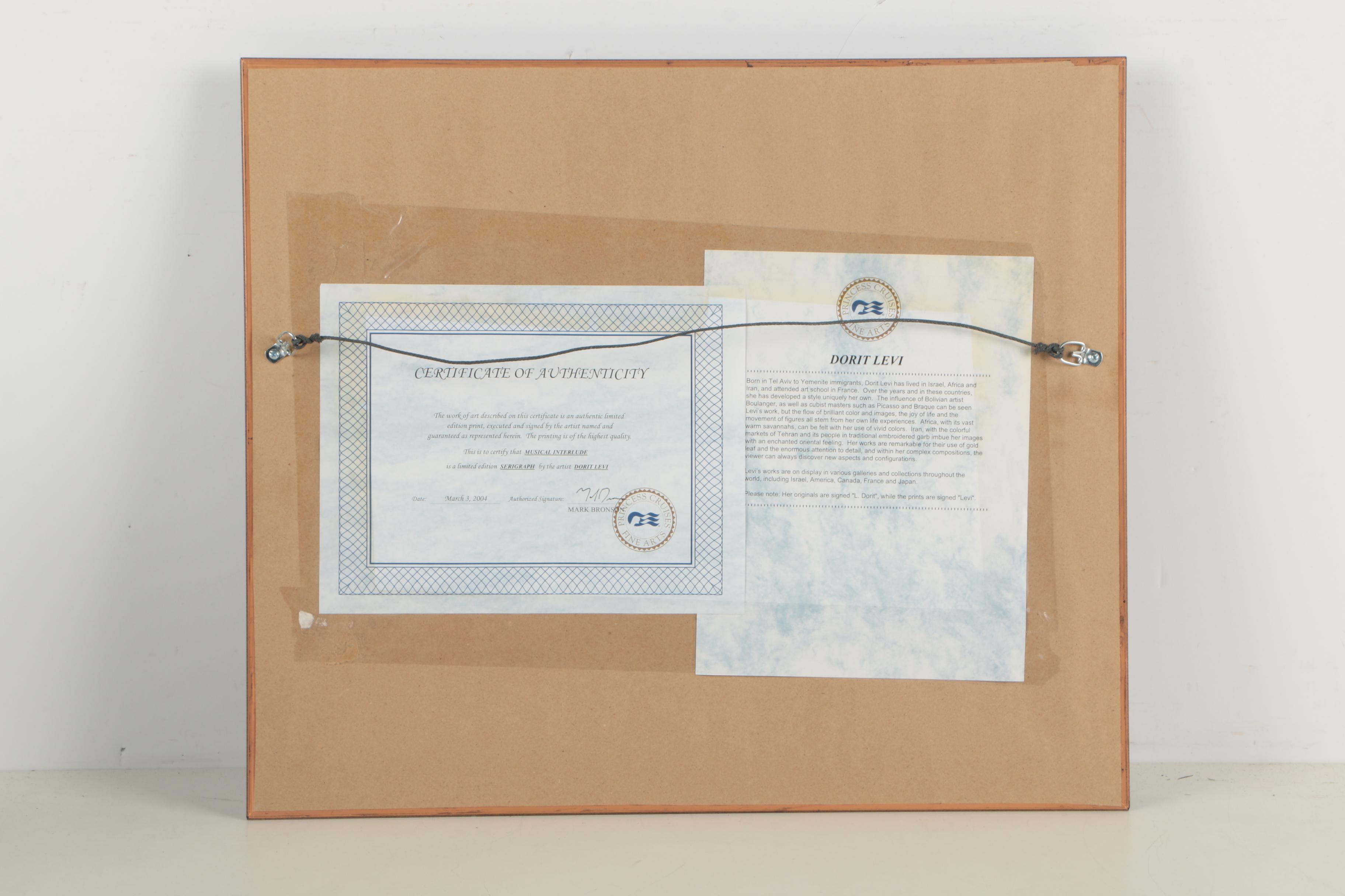 Dorit Levi Serigraph "Musical Interlude"