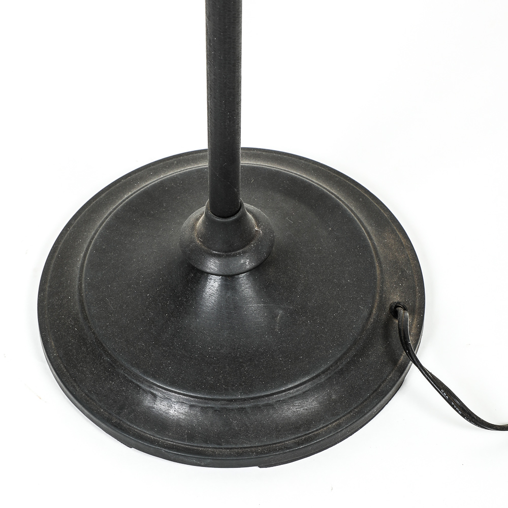 Vintage Floor Lamp with Hanging Crystal Chandelier