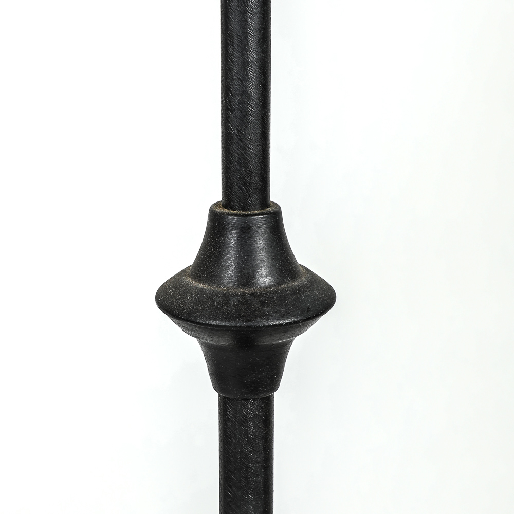 Vintage Floor Lamp with Hanging Crystal Chandelier