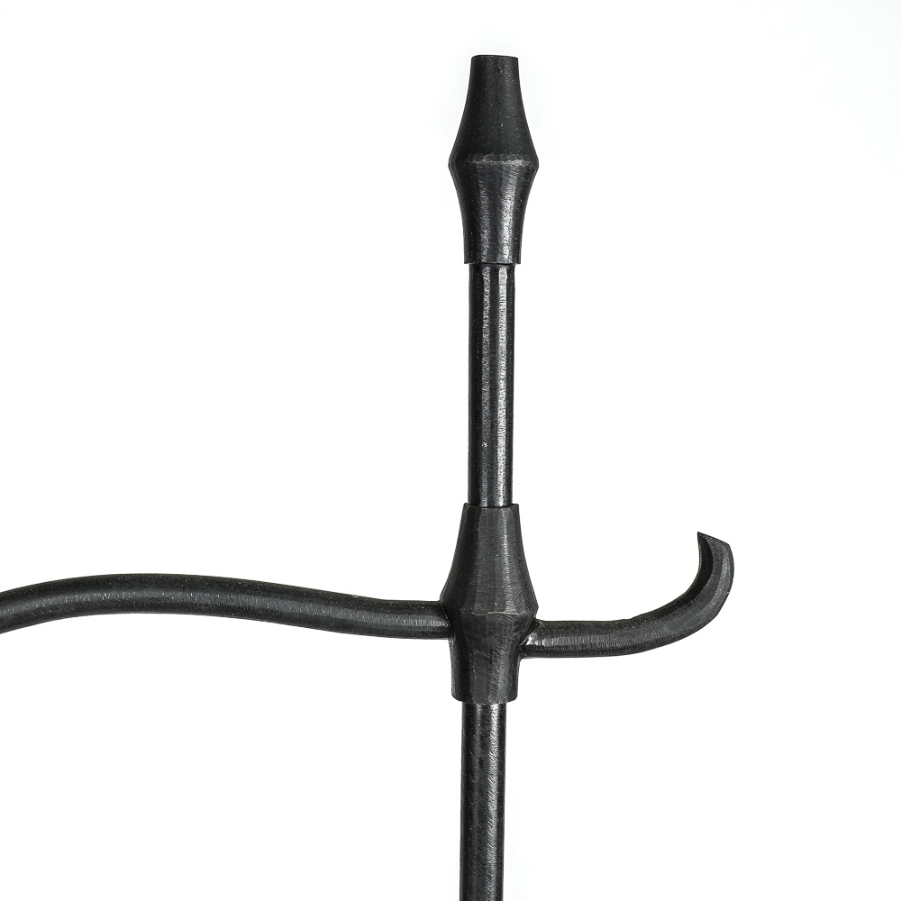 Vintage Floor Lamp with Hanging Crystal Chandelier