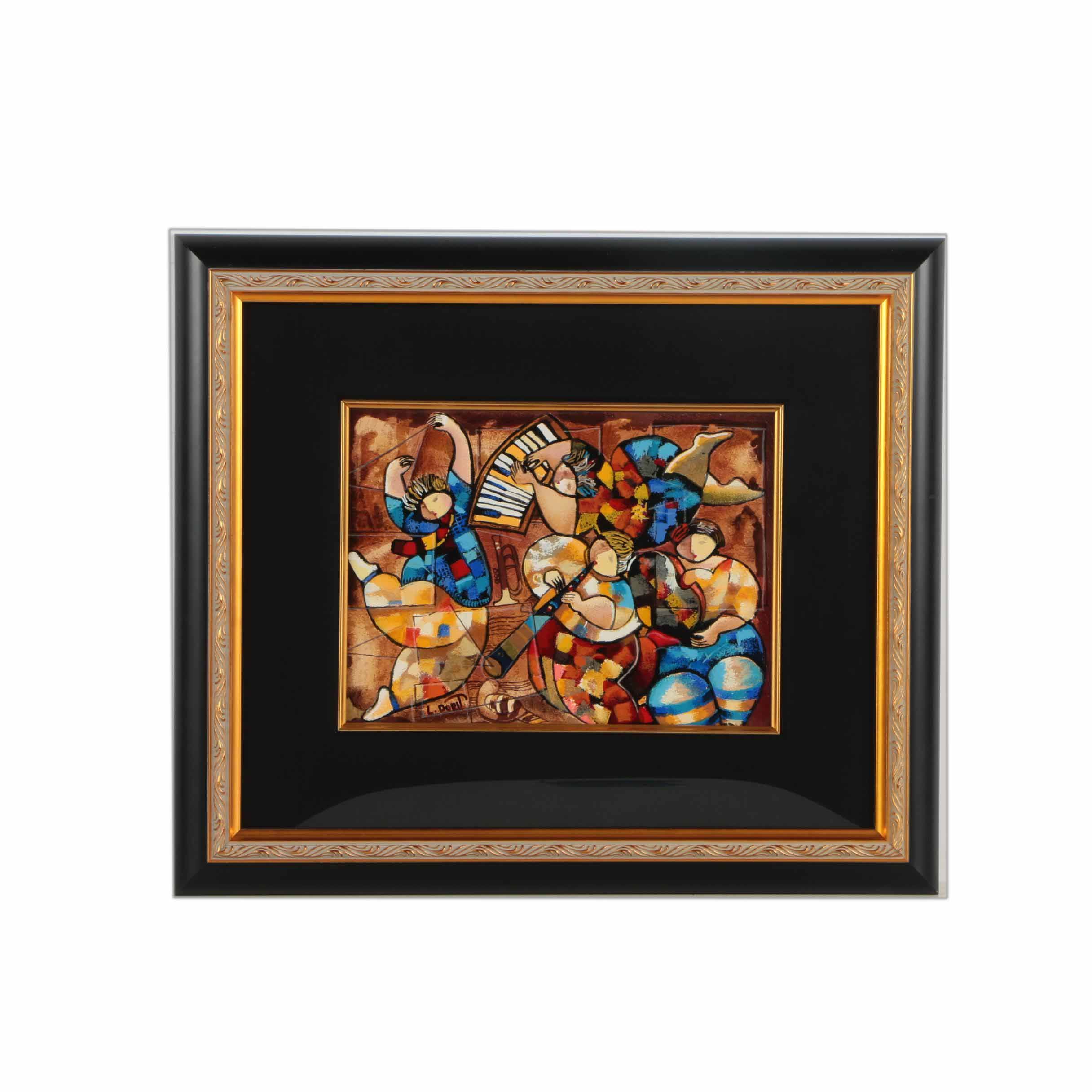 Dorit Levi Serigraph "Musical Interlude"