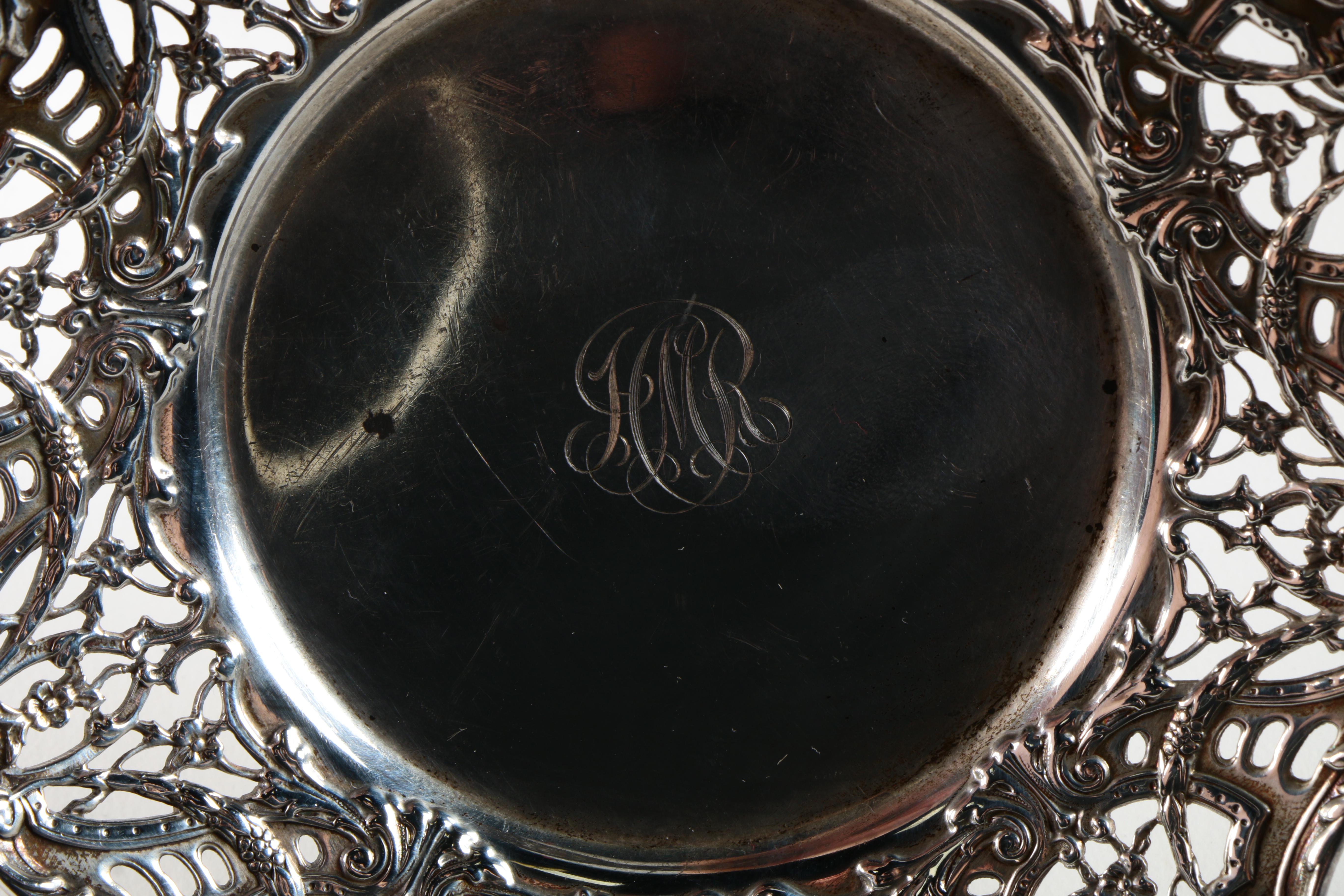 Lenox Porcelain Bouillon Cups and Sterling Silver Holders by Black Starr & Frost