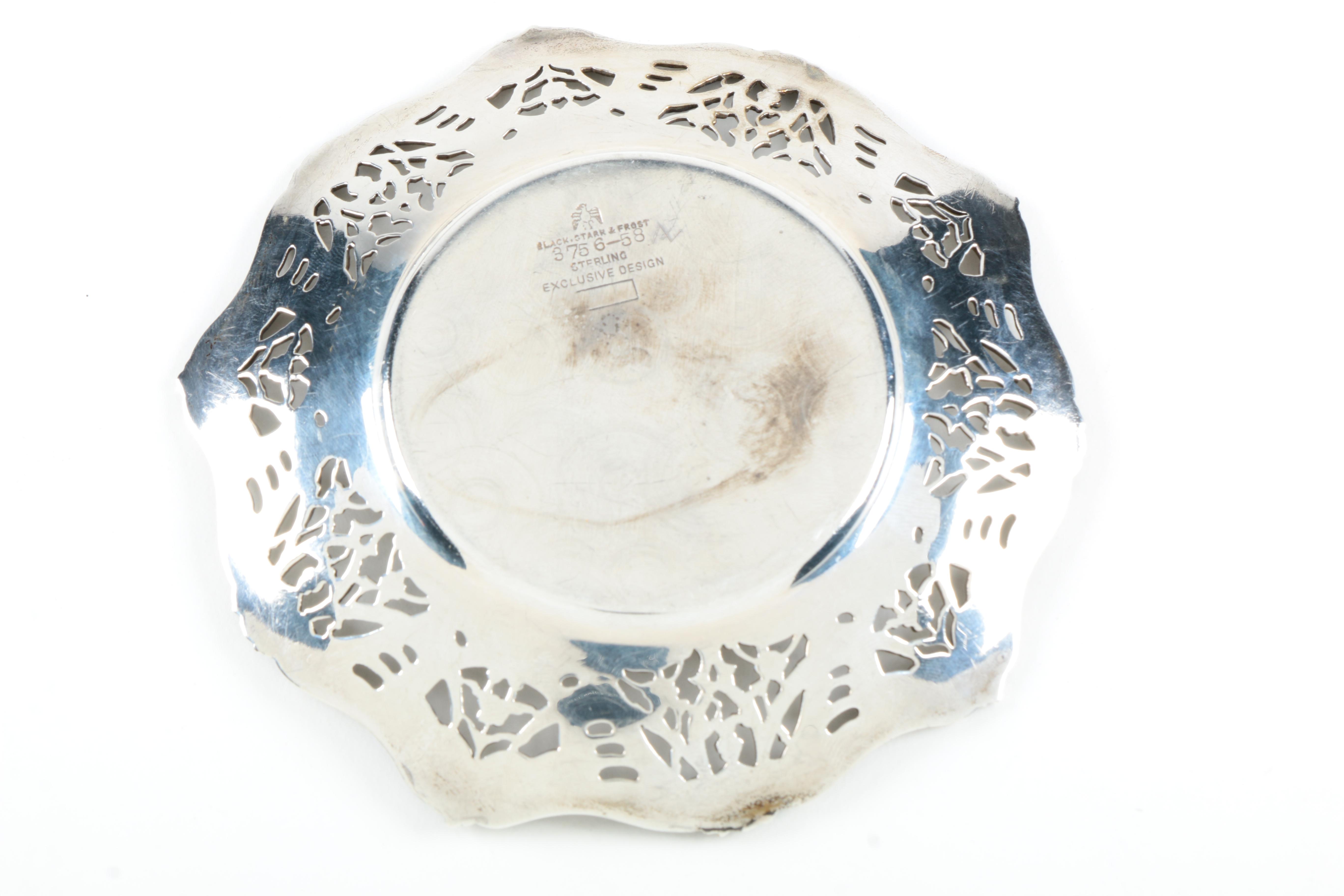 Lenox Porcelain Bouillon Cups and Sterling Silver Holders by Black Starr & Frost