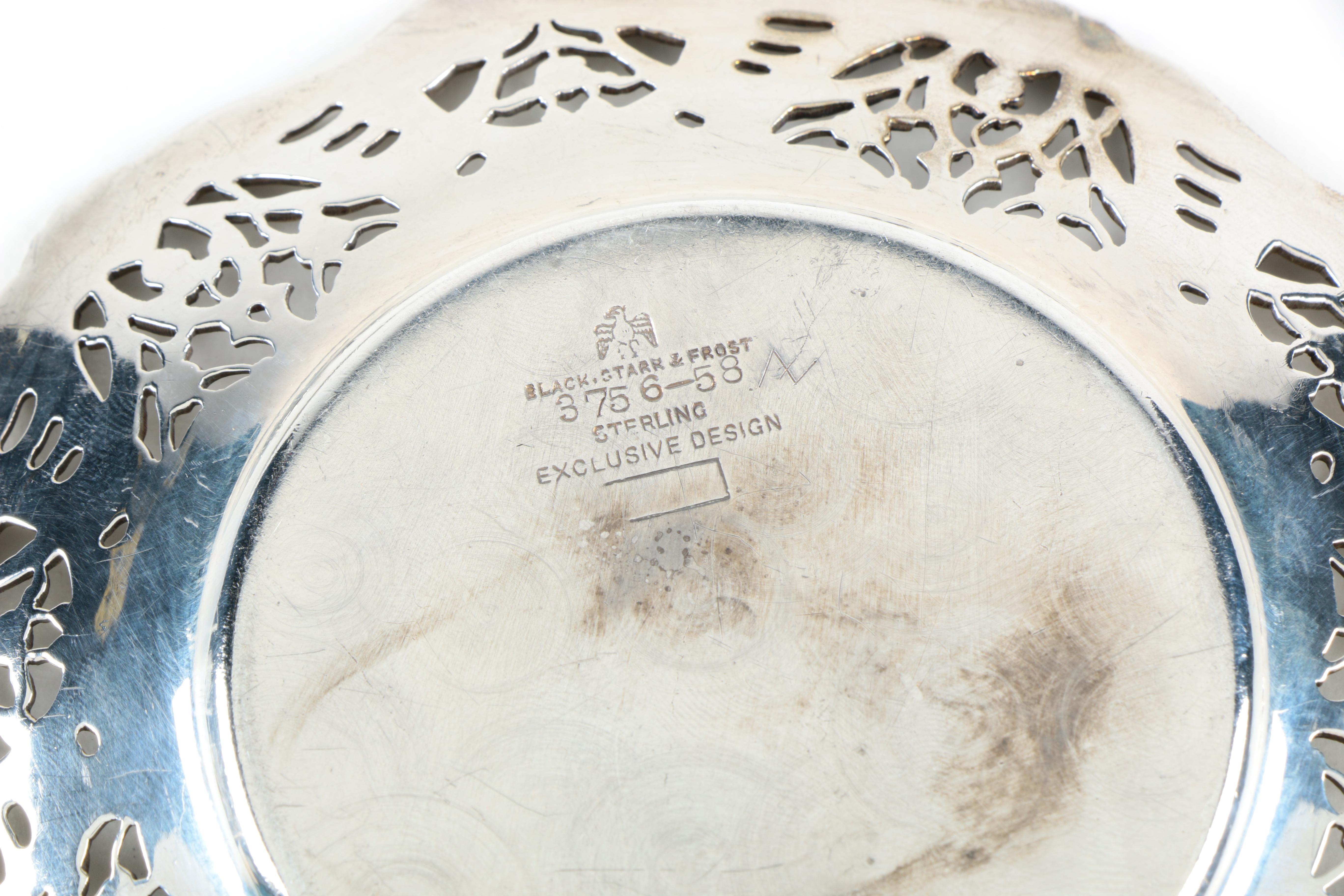 Lenox Porcelain Bouillon Cups and Sterling Silver Holders by Black Starr & Frost