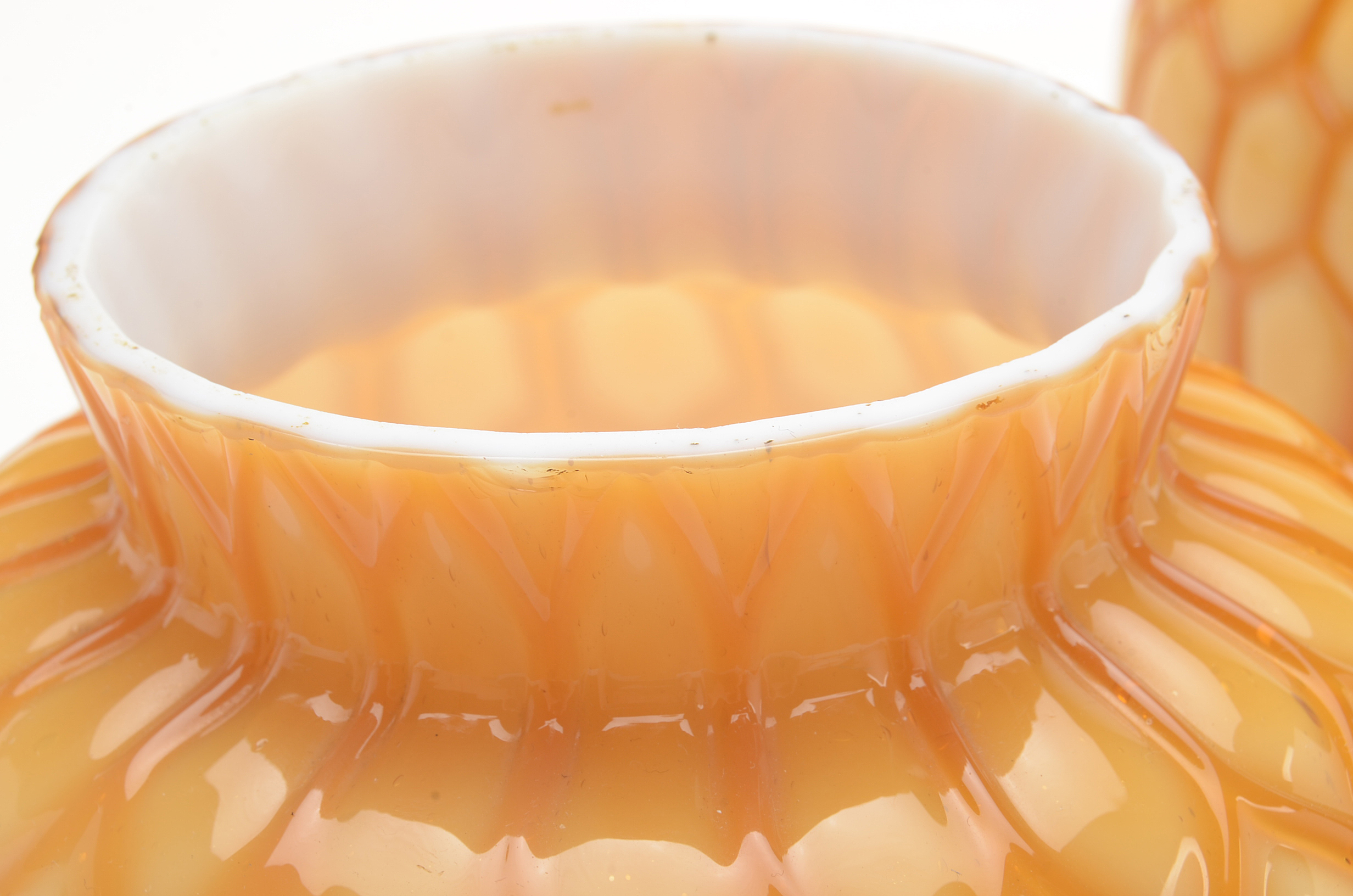 Honeycomb Cased Glass Vases