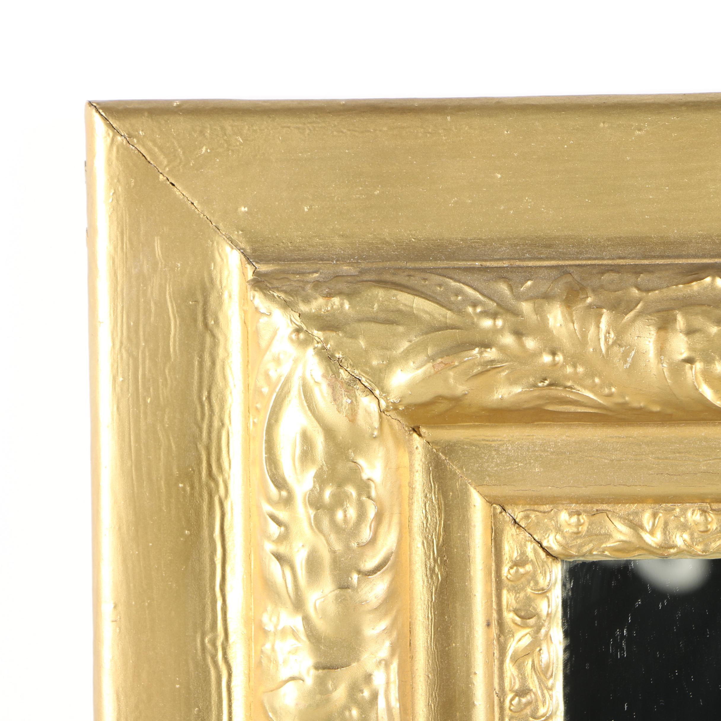 Gold Tone Wall Mirror