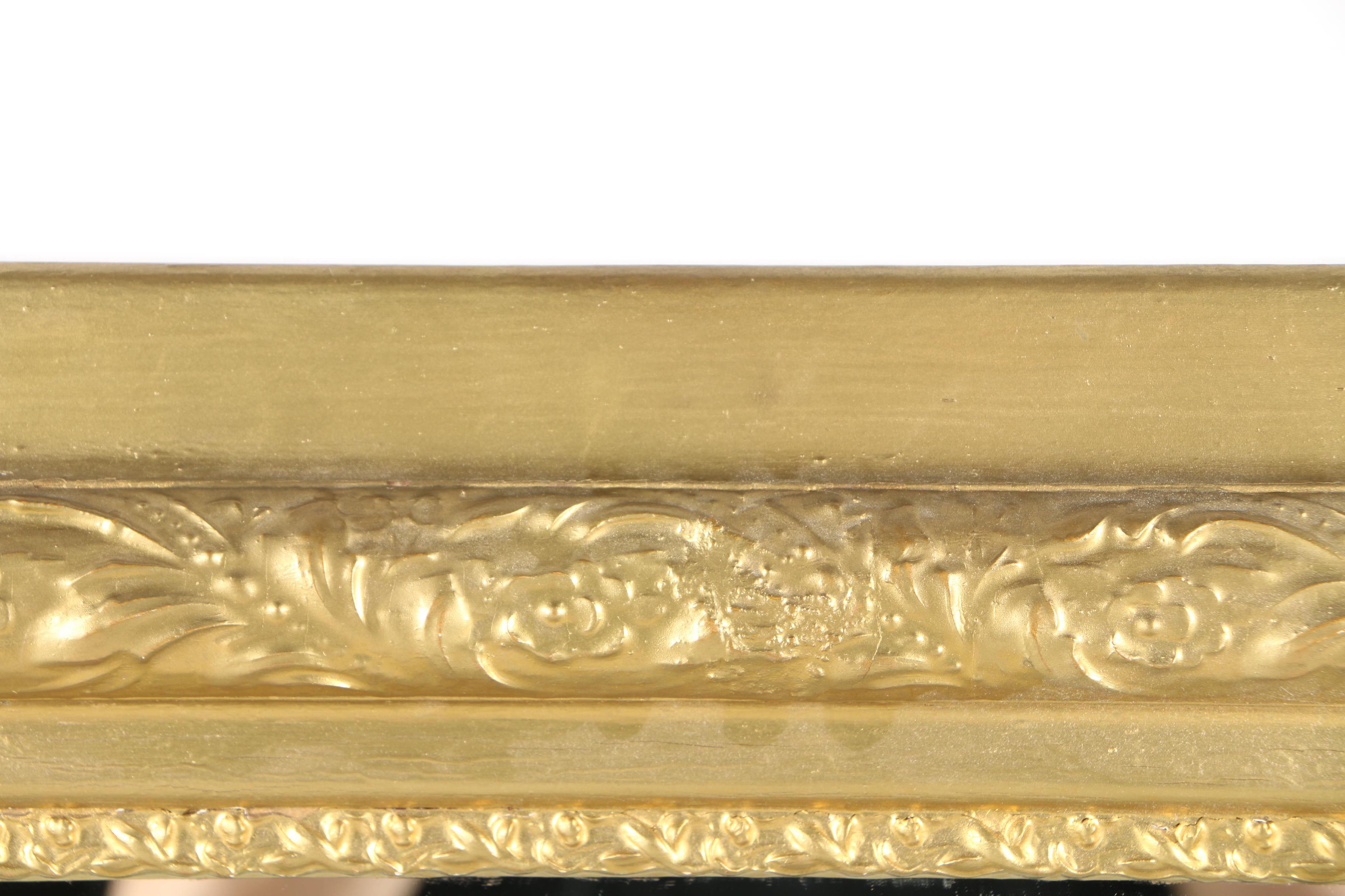 Gold Tone Wall Mirror