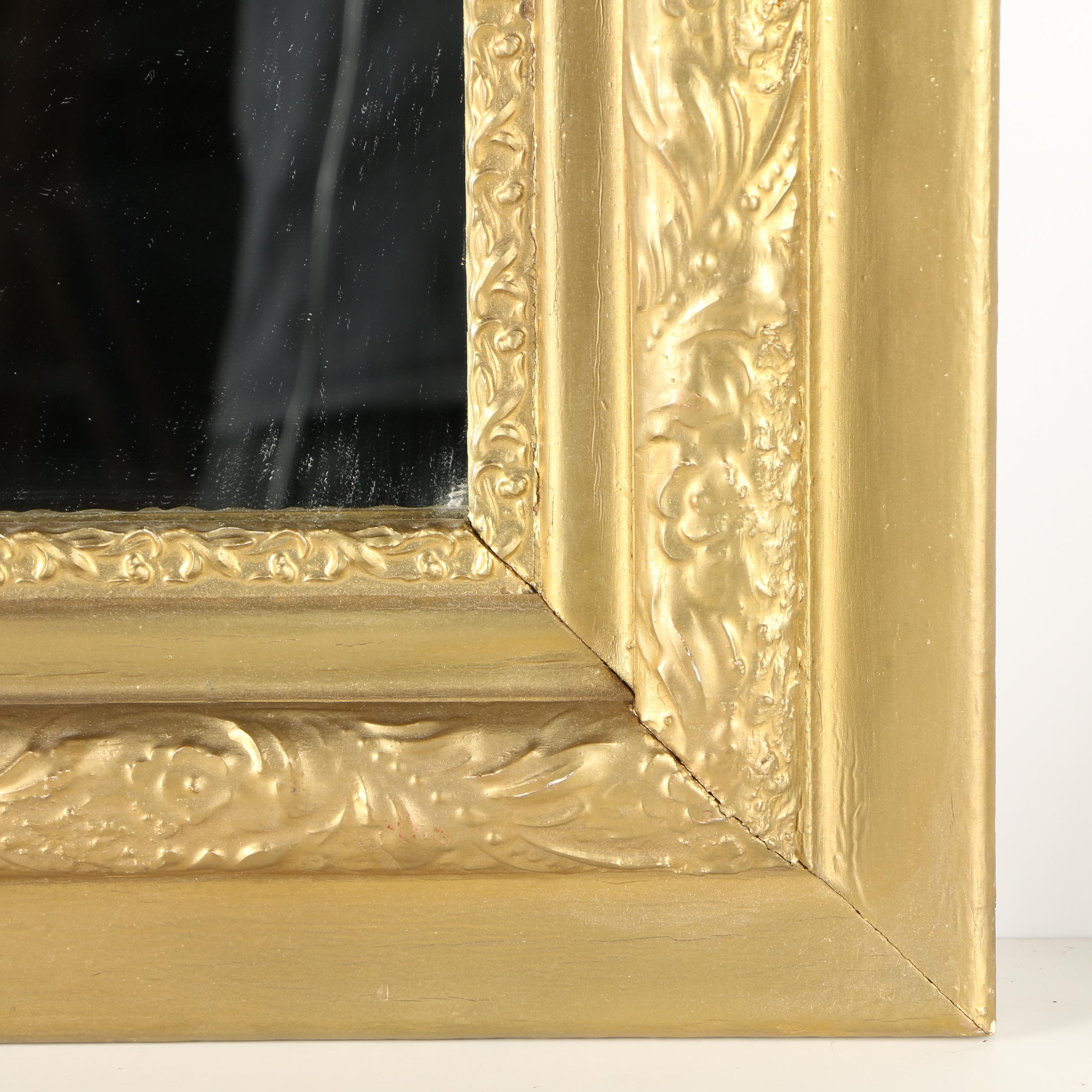 Gold Tone Wall Mirror
