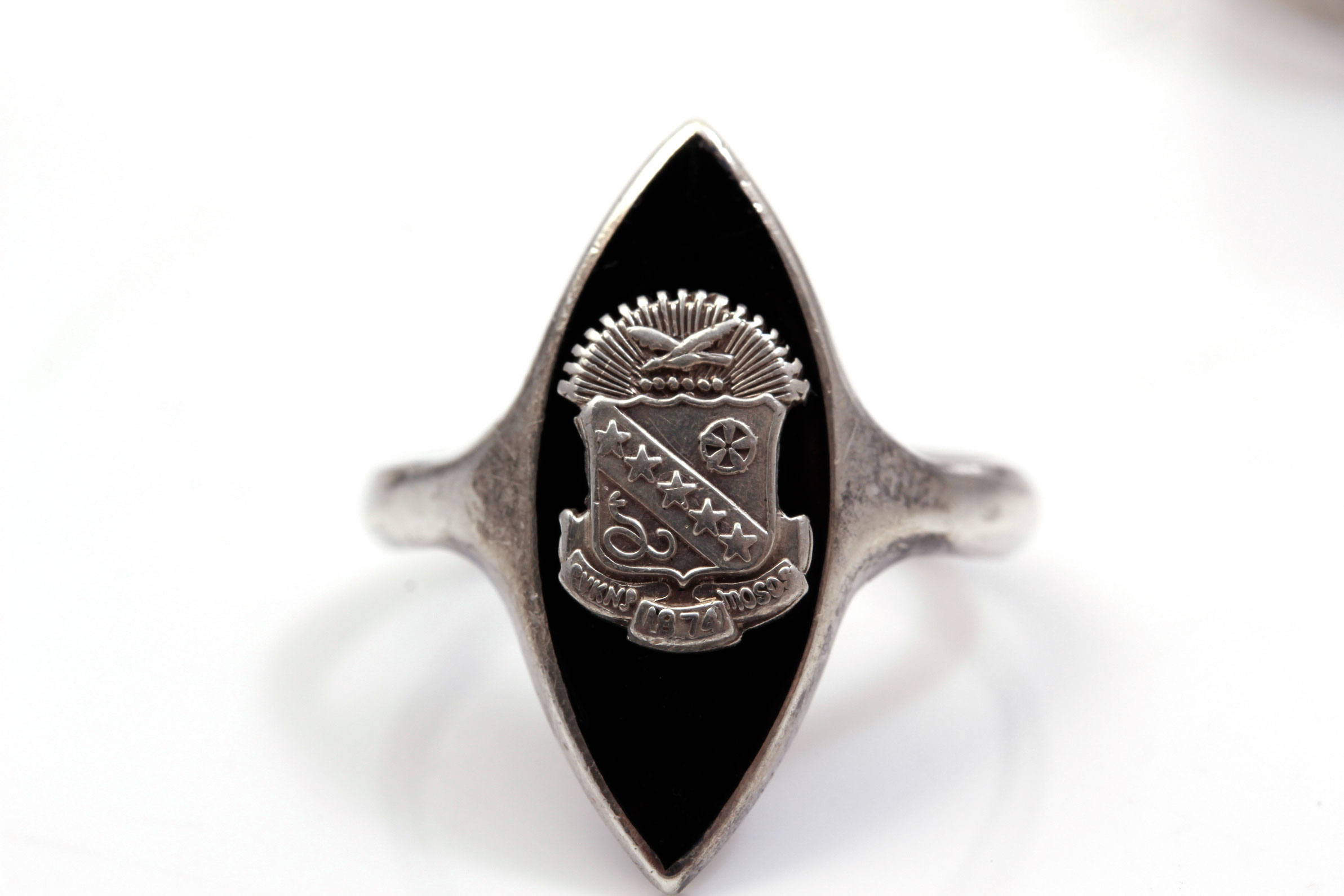 Sterling Silver Collegiate and Coat of Arm Rings