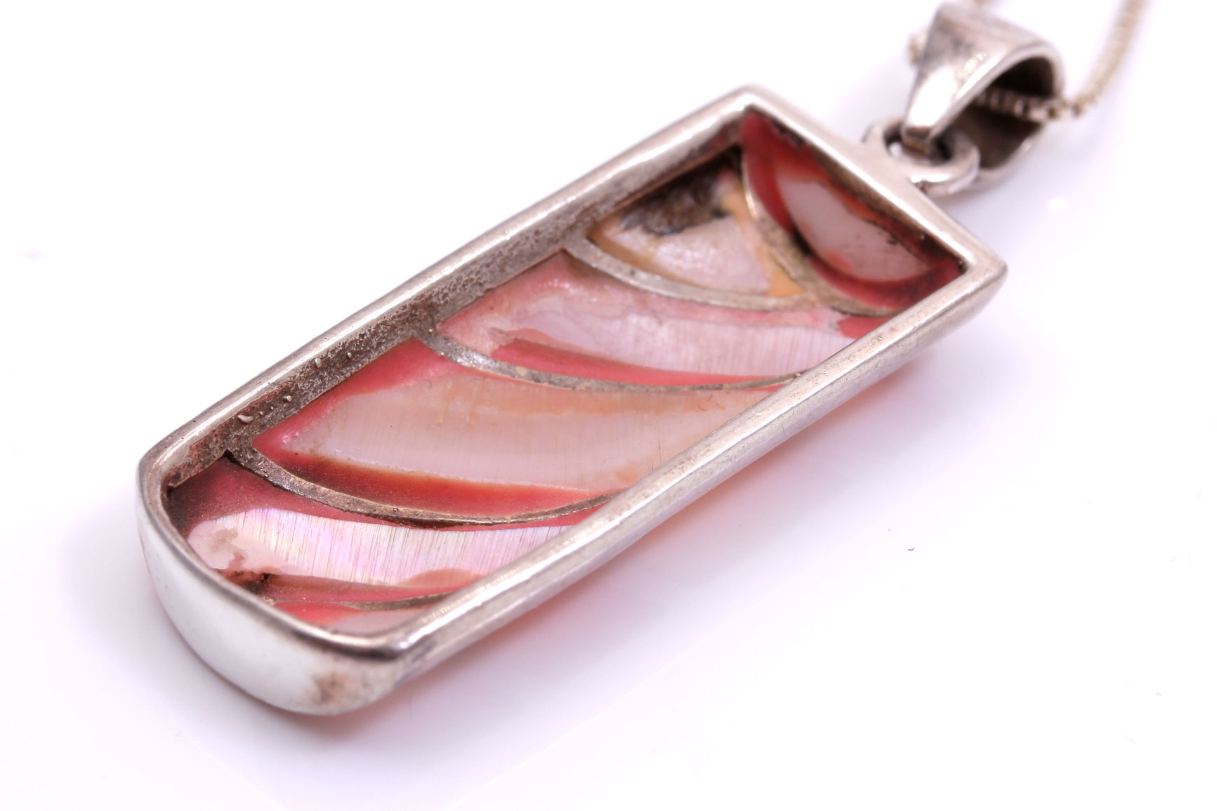 Sterling Silver Pink Shell Jewelry