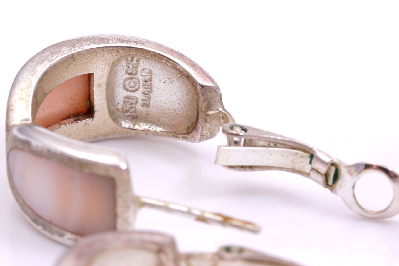 Sterling Silver Pink Shell Jewelry