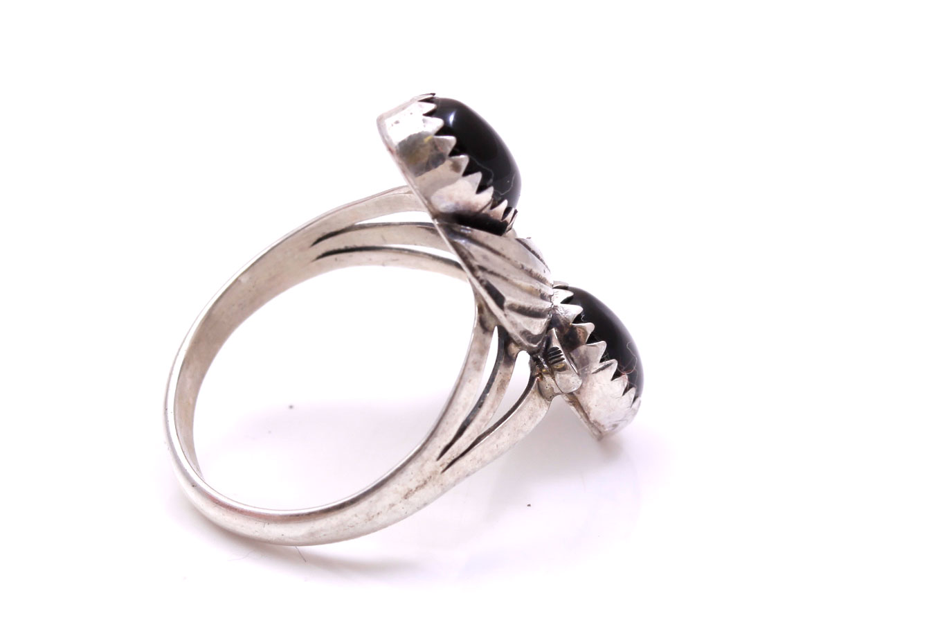 Sterling Silver Black Onyx Locket Pendant Necklace and Ring